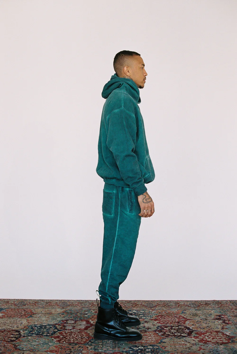 mojimojiページ CLASSIC HOODIE BURNT TEAL — MOOJIMOOJI
