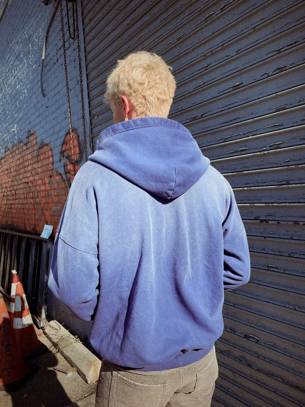 Mooji Mooji Zip Up フーディ Aged RED OVERSIZE ZIP UP HOODIE AGED PURPLE — MOOJIMOOJI