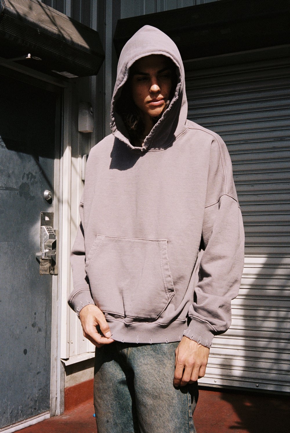 OVERSIZE ZIP UP HOODIE / AGED DARK BROWN — MOOJIMOOJI