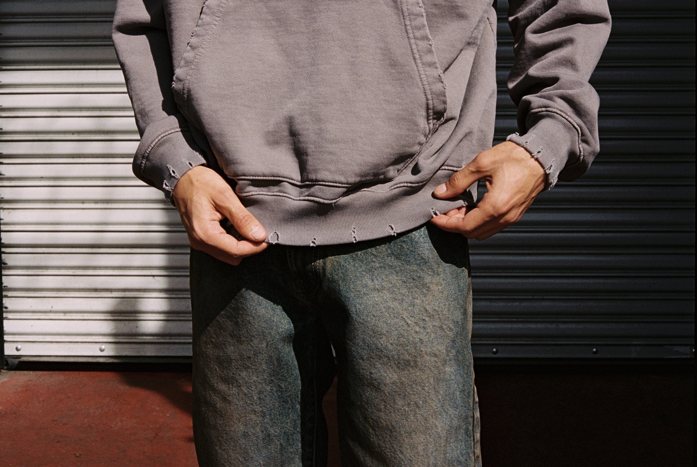 OVERSIZE HOODIE / AGED TAUPE GREY — MOOJIMOOJI