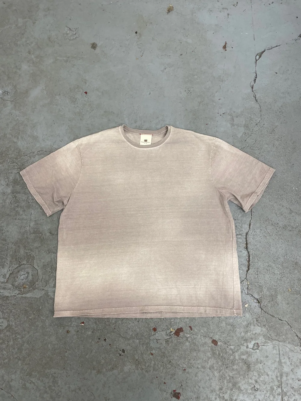 OVERSIZED CROP T-SHIRT / AGED GREY — MOOJIMOOJI