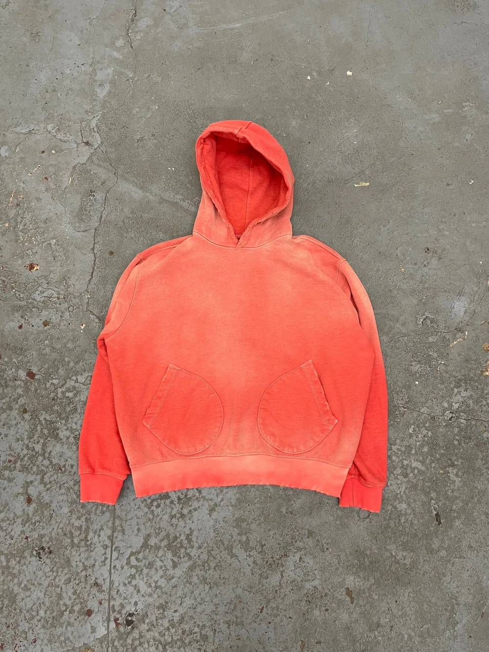 mooji mooji パーカー HOODIE AGED CORAL フェード CLASSIC HOODIE / AGED ORANGE — MOOJIMOOJI