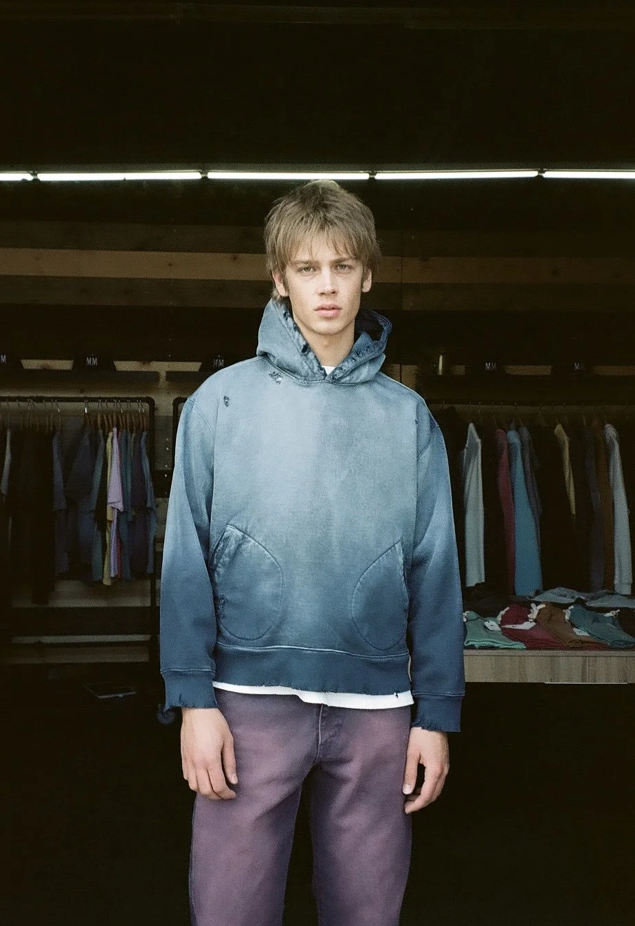 CLASSIC HOODIE 1930 AGED INDGO NAVY — MOOJIMOOJI