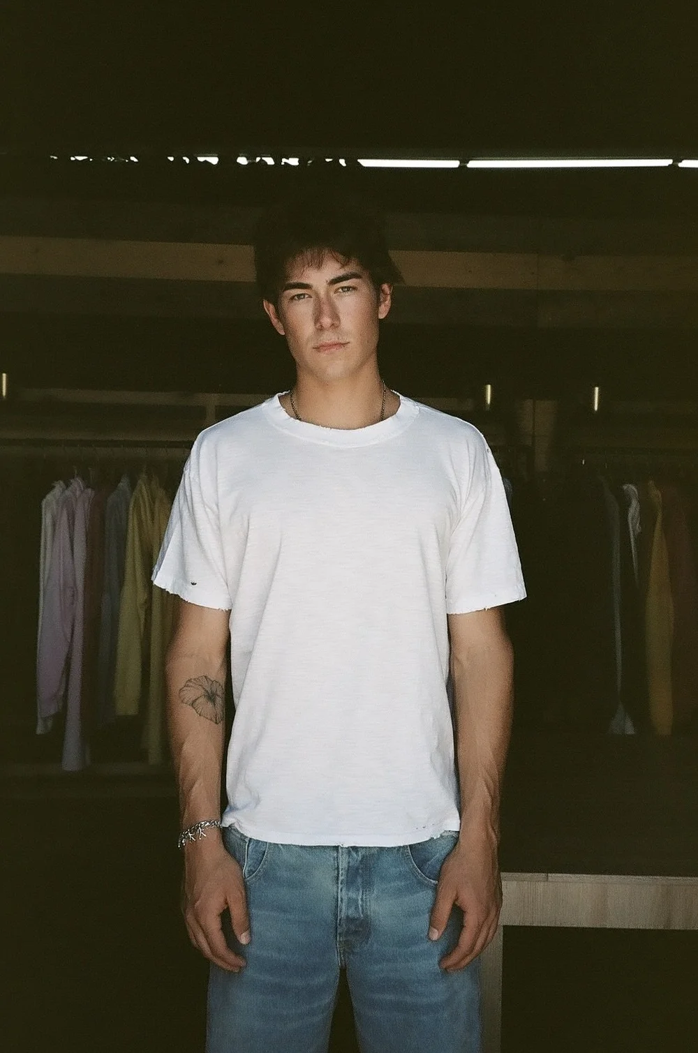 EVERYDAY SLUB T-SHIRTS VINTAGE WHITE — MOOJIMOOJI
