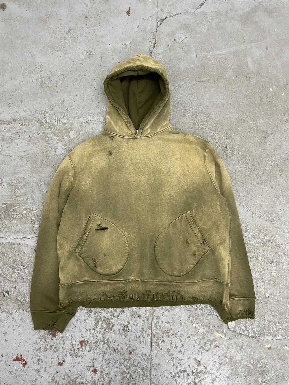 CLASSIC 1930 HOODIE AGED MILITARY GREEN — MOOJIMOOJI