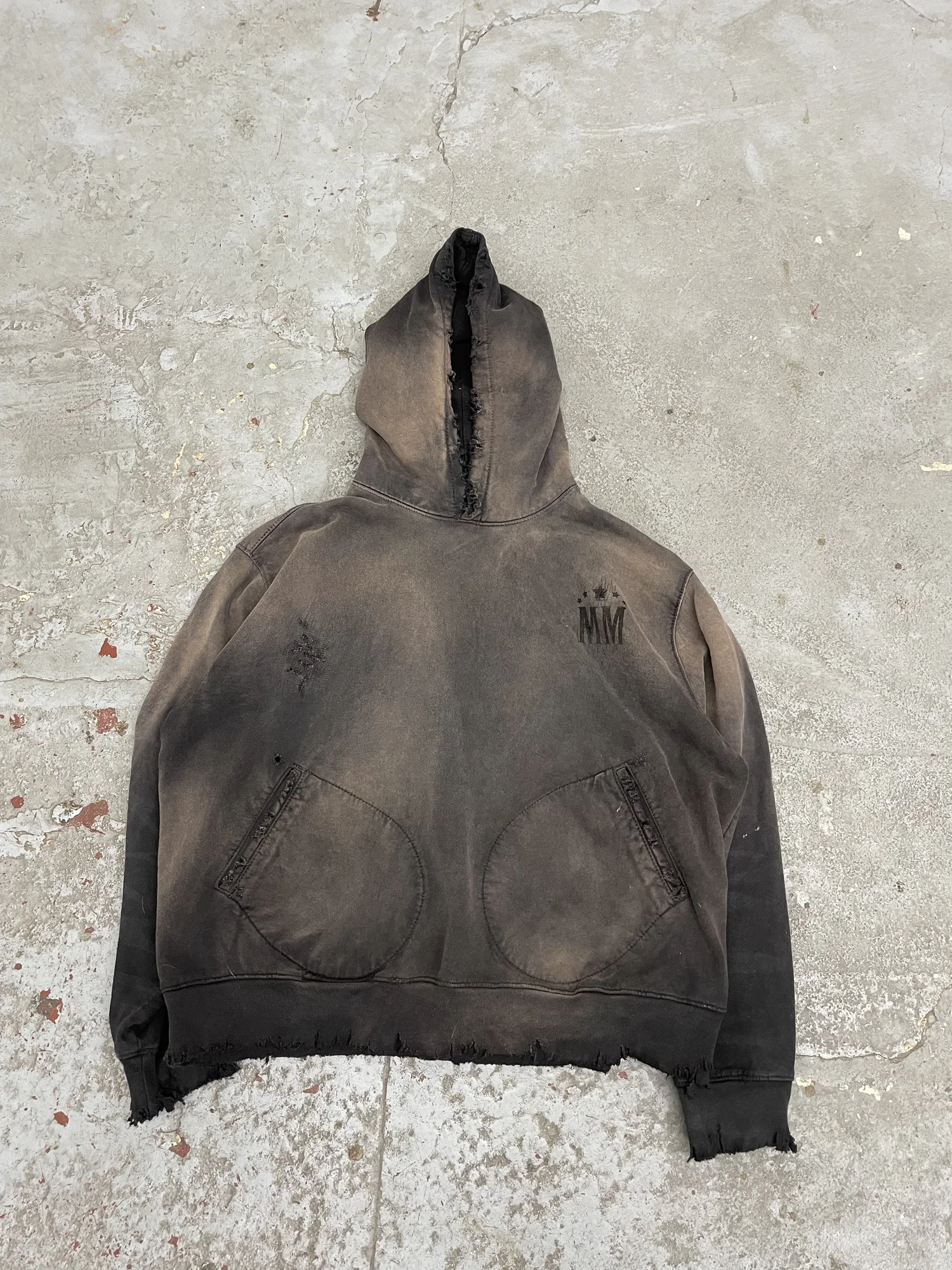 MM CLASSIC 1930 HOODIE AGED BLACK (L) — MOOJIMOOJI