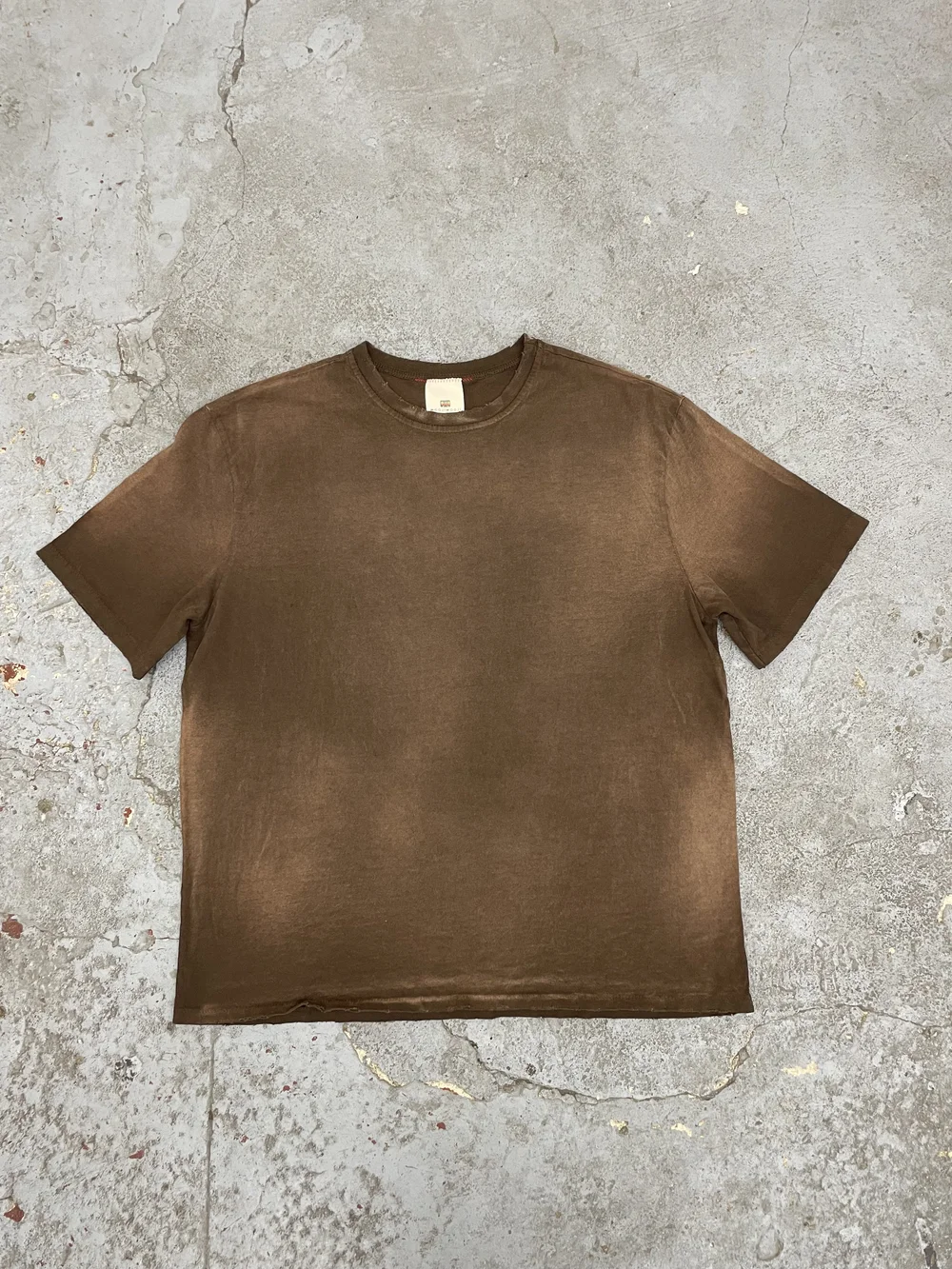 OVERSIZED CROP T-SHIRTS AGED BROWN — MOOJIMOOJI