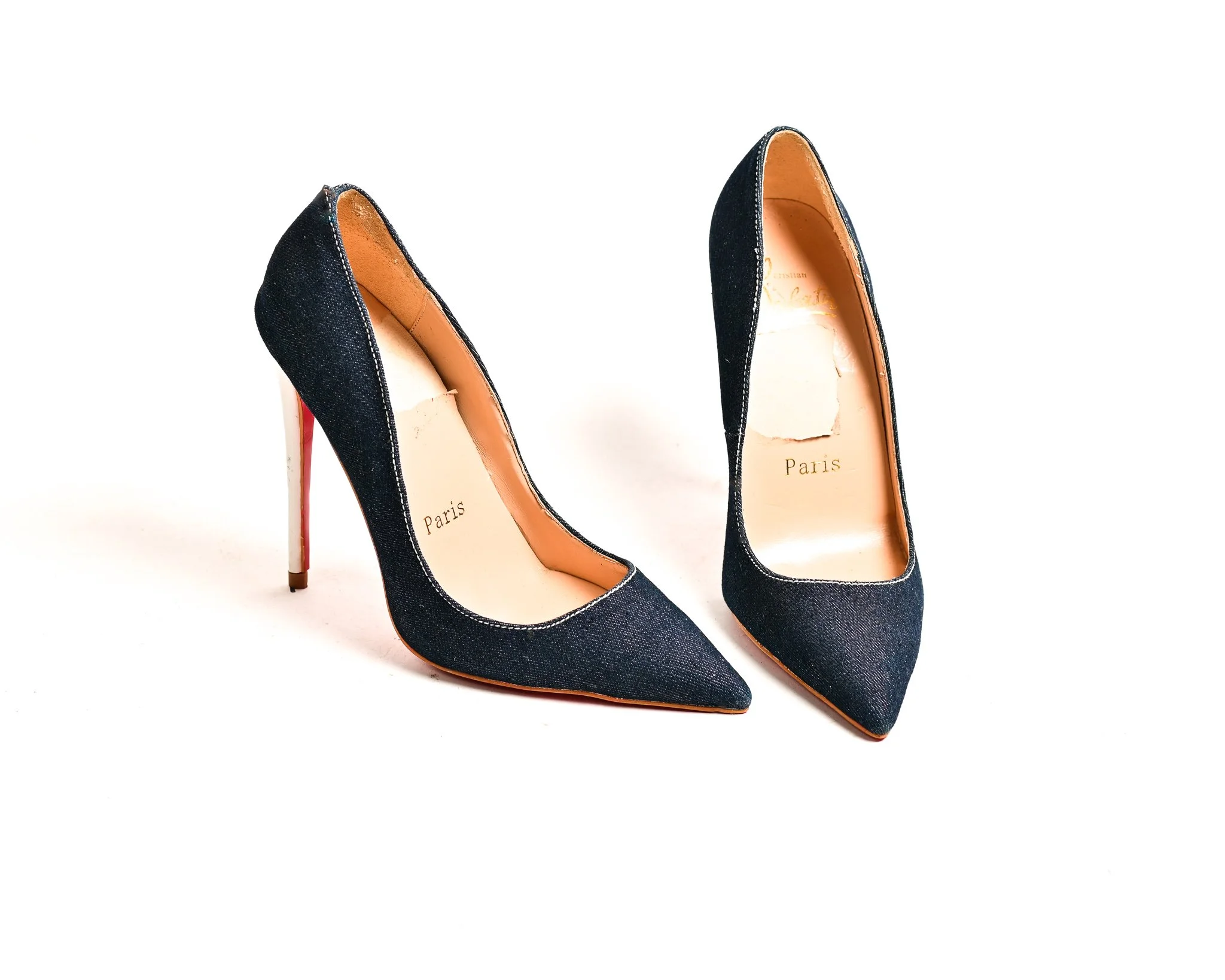 Louboutin So Kate Denim Heels