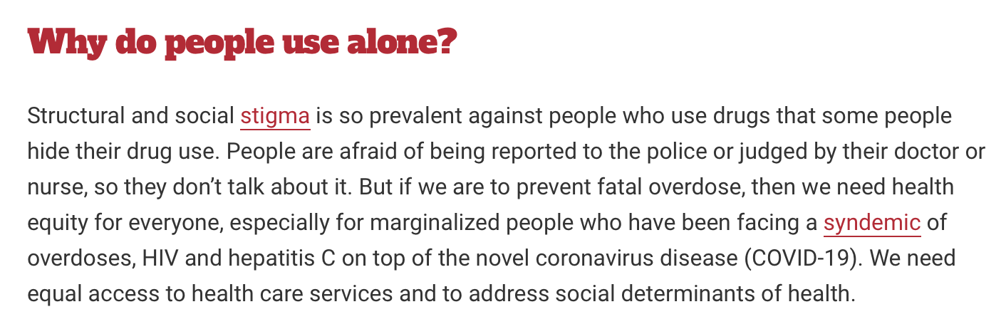 How we can help keep people who use drugs alive during COVID-19