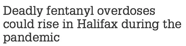 Deadly fentanyl overdoses could rise in Halifax during the pandemic