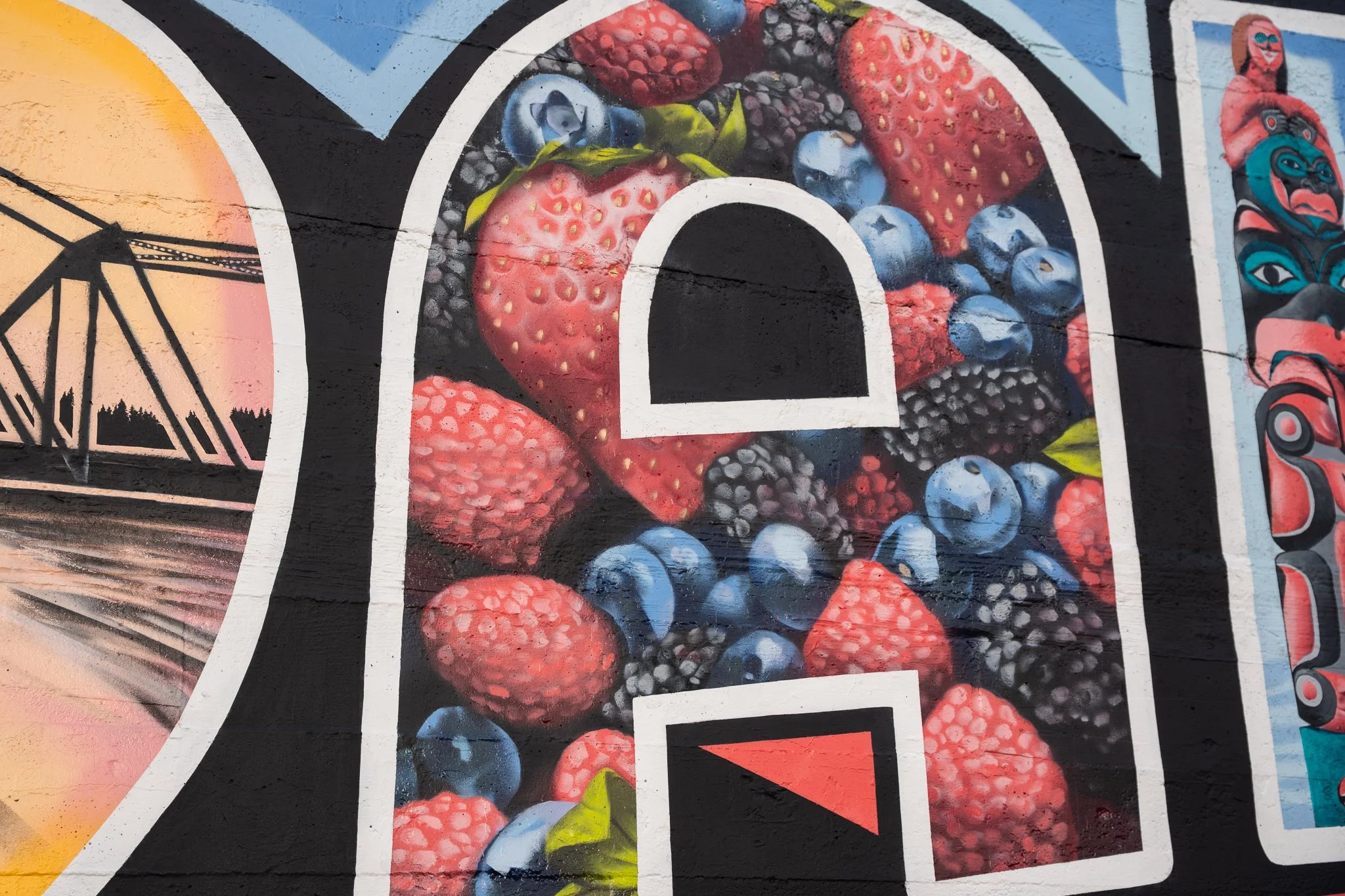 Greetings from Ferndale Mural 2025 (A Detail)