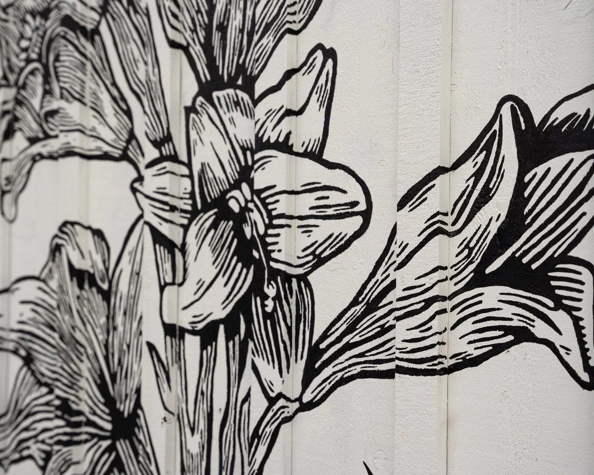 Cob + Cork Mural Detail 3 (2023)