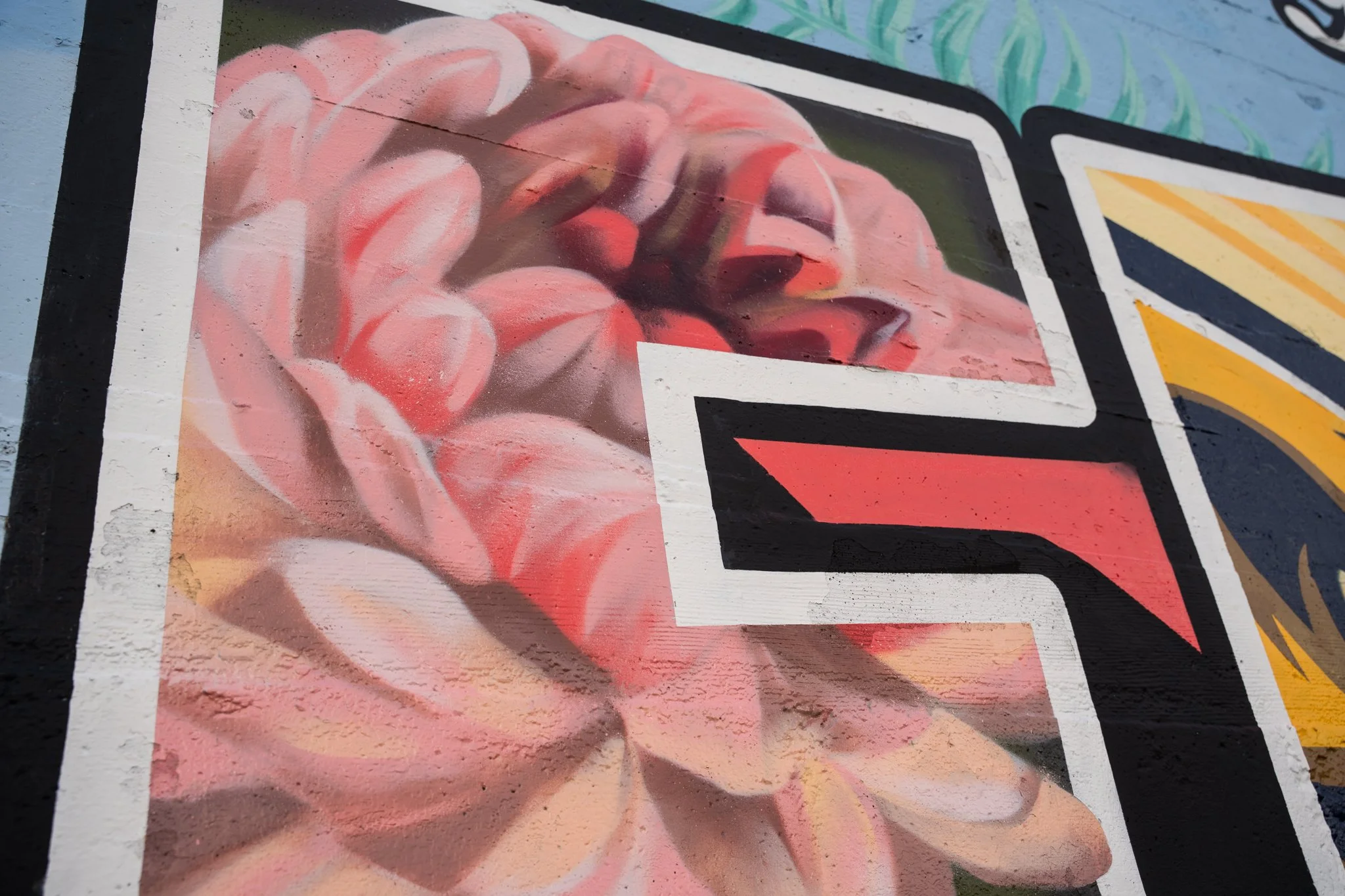 Greetings from Ferndale Mural 2025 (F detail)