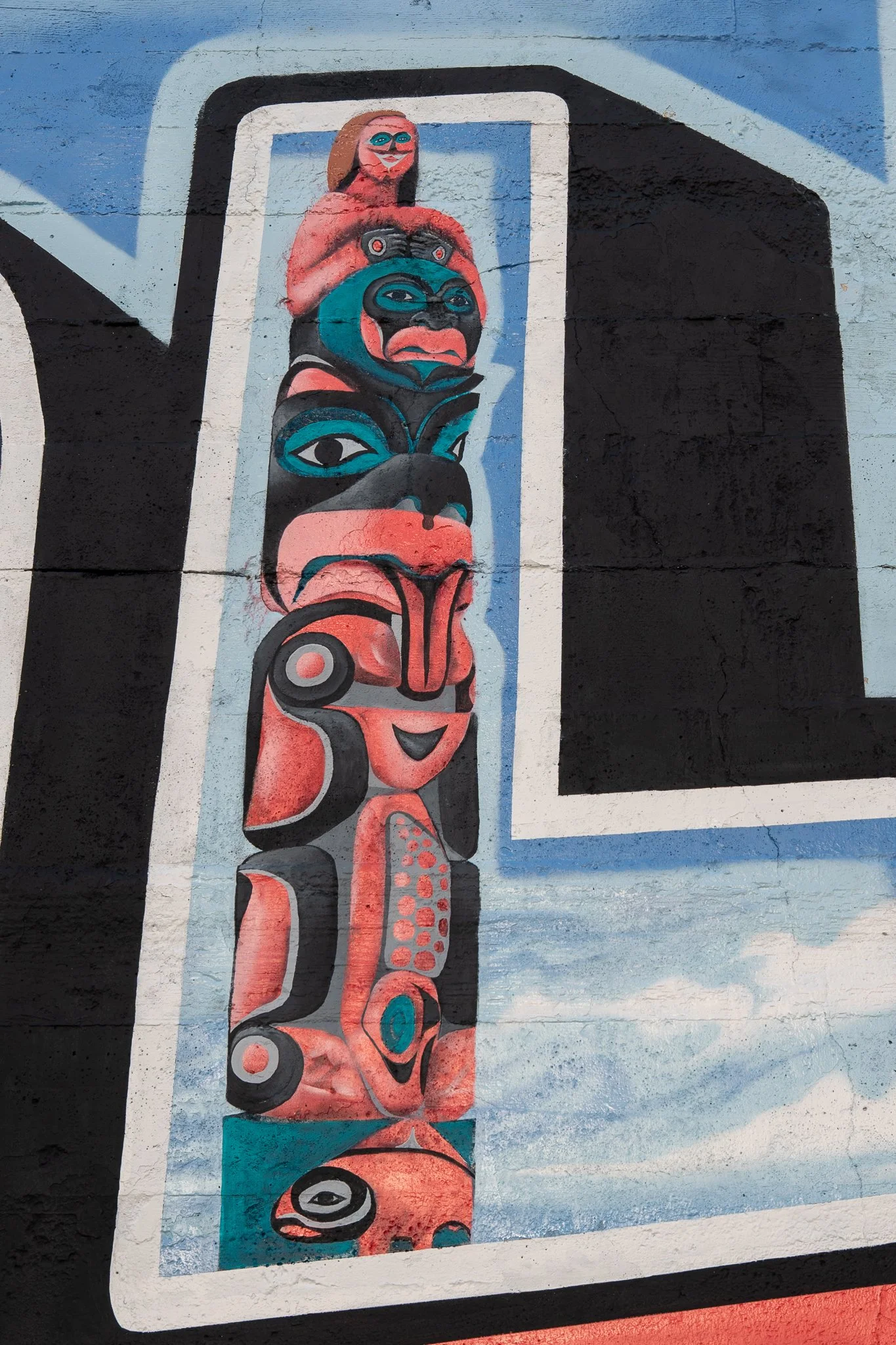 Greetings from Ferndale Mural 2025 (L Detail)