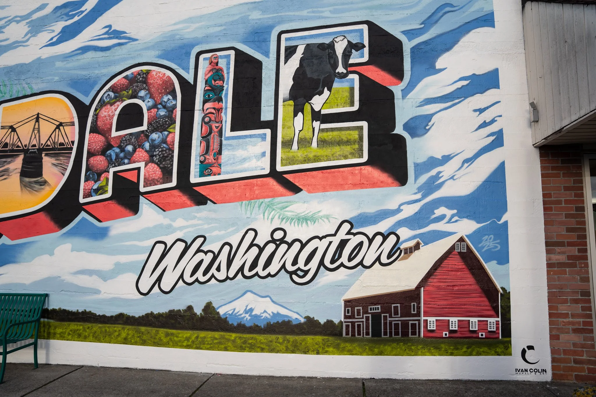 Greetings from Ferndale Mural 2025 (ALE Detail)