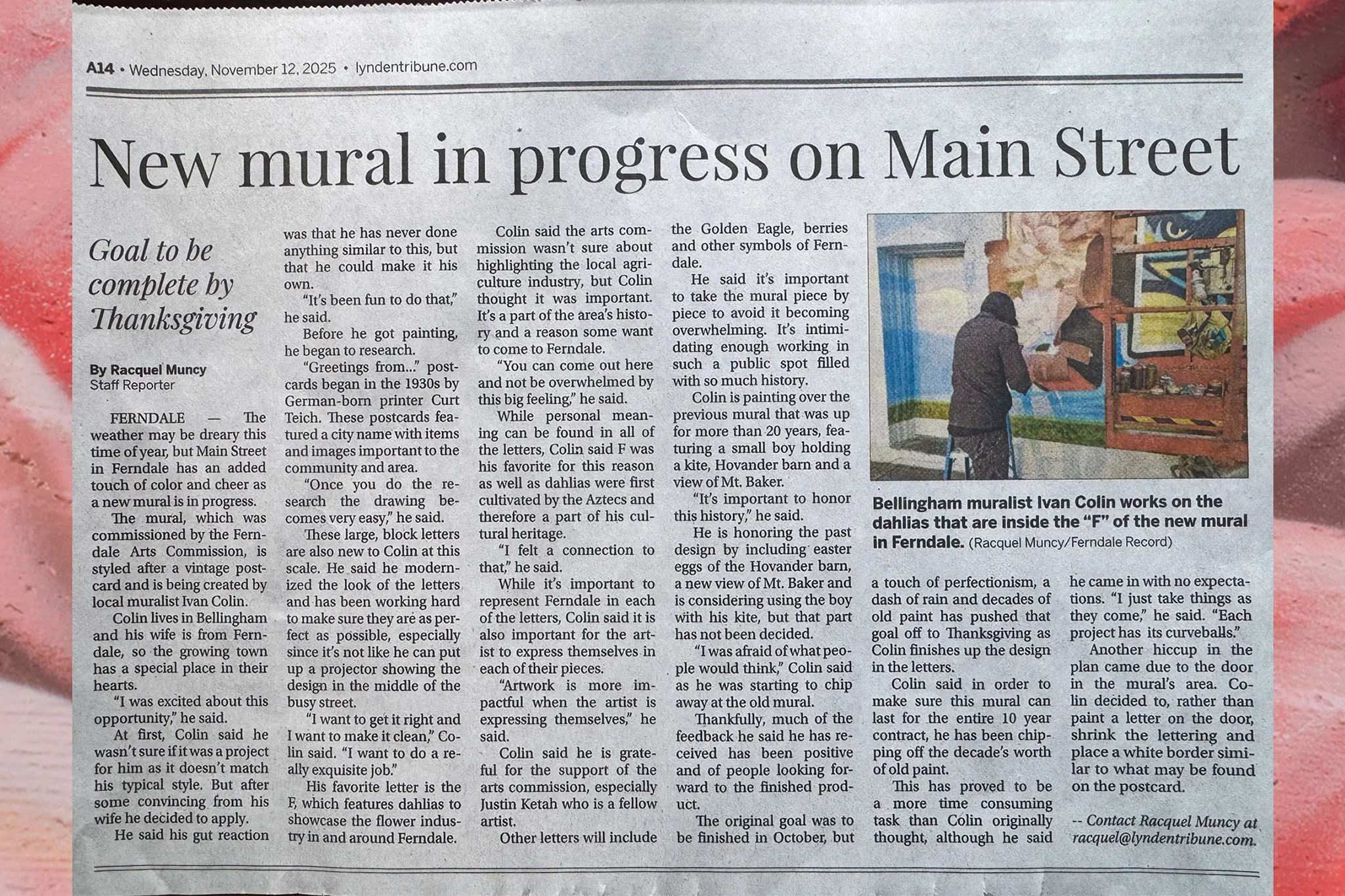 Greetings from Ferndale Mural 2025 (Newspaper)