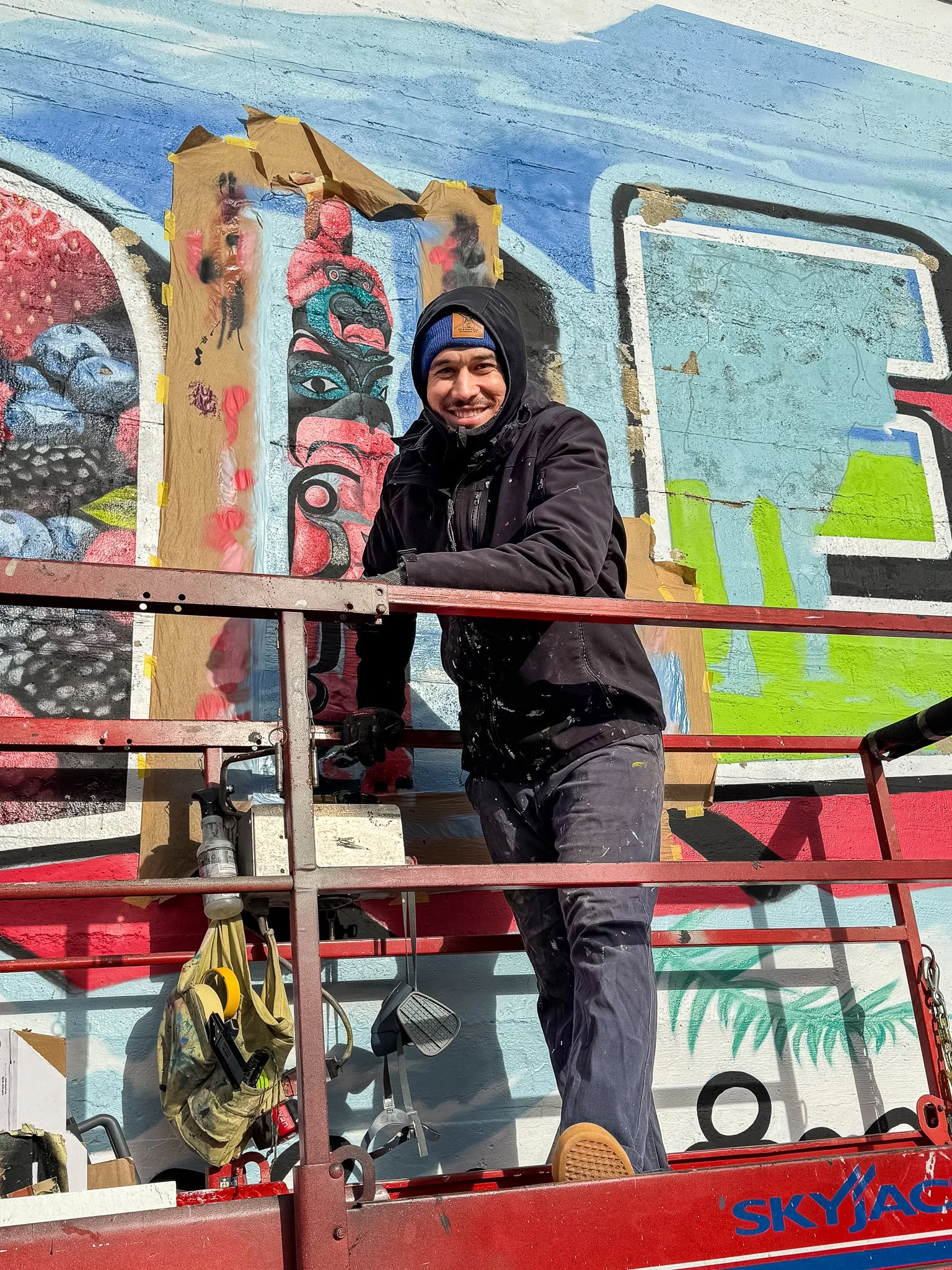 Greetings from Ferndale Mural 2025 (Artist WIP)