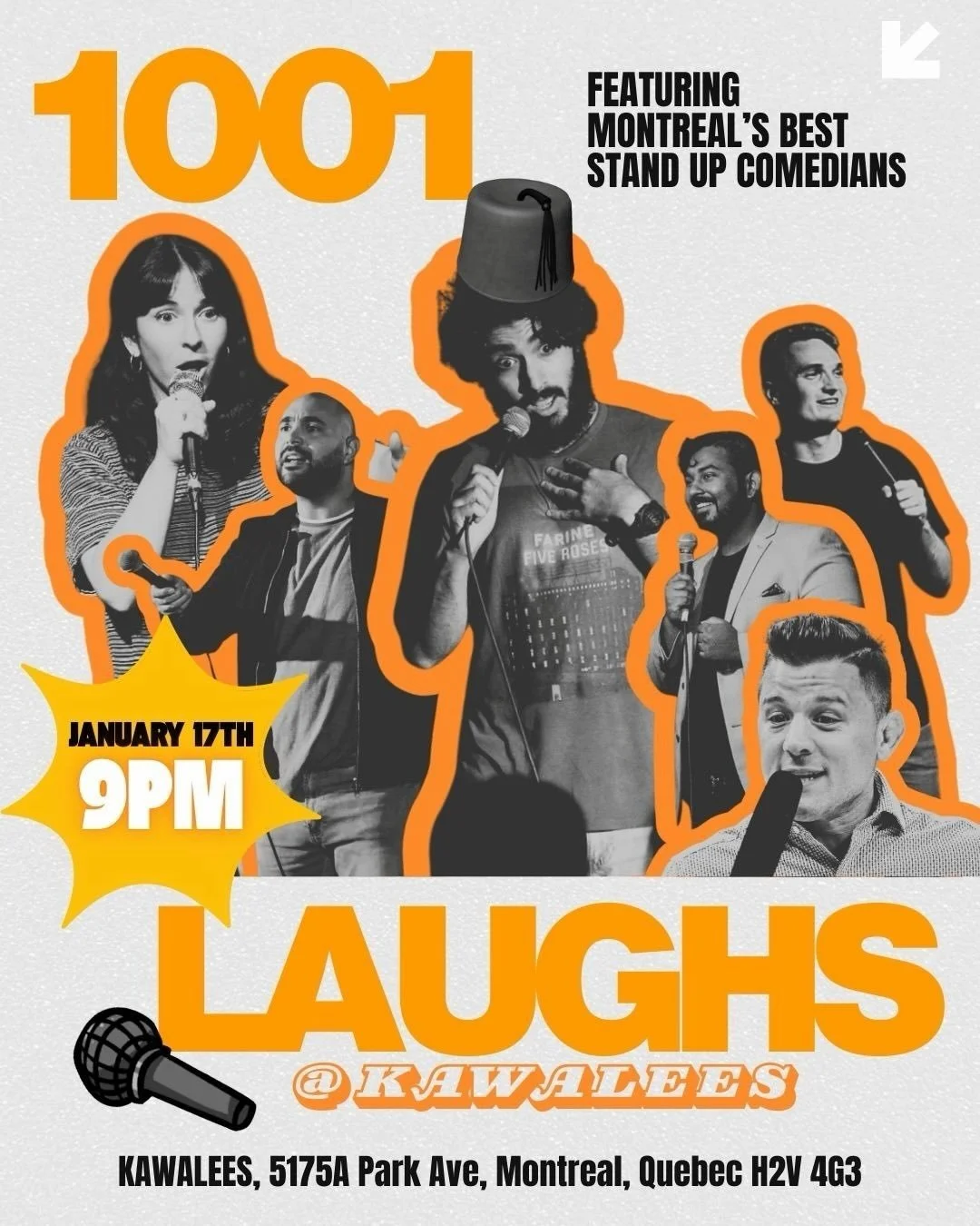 Here we go! 👀 Ticket link in bio 🥵🔥🎟️
Excited to bring you habibis this incredible lineup at @kawalees.mtl 💃🏼
JANUARY 17TH 9PM!!!!
.
.
.
.
.
#montreal #comedy #events #datenight #montrealnightlife #montrealevents #kawalees #comedynight #1001lau
