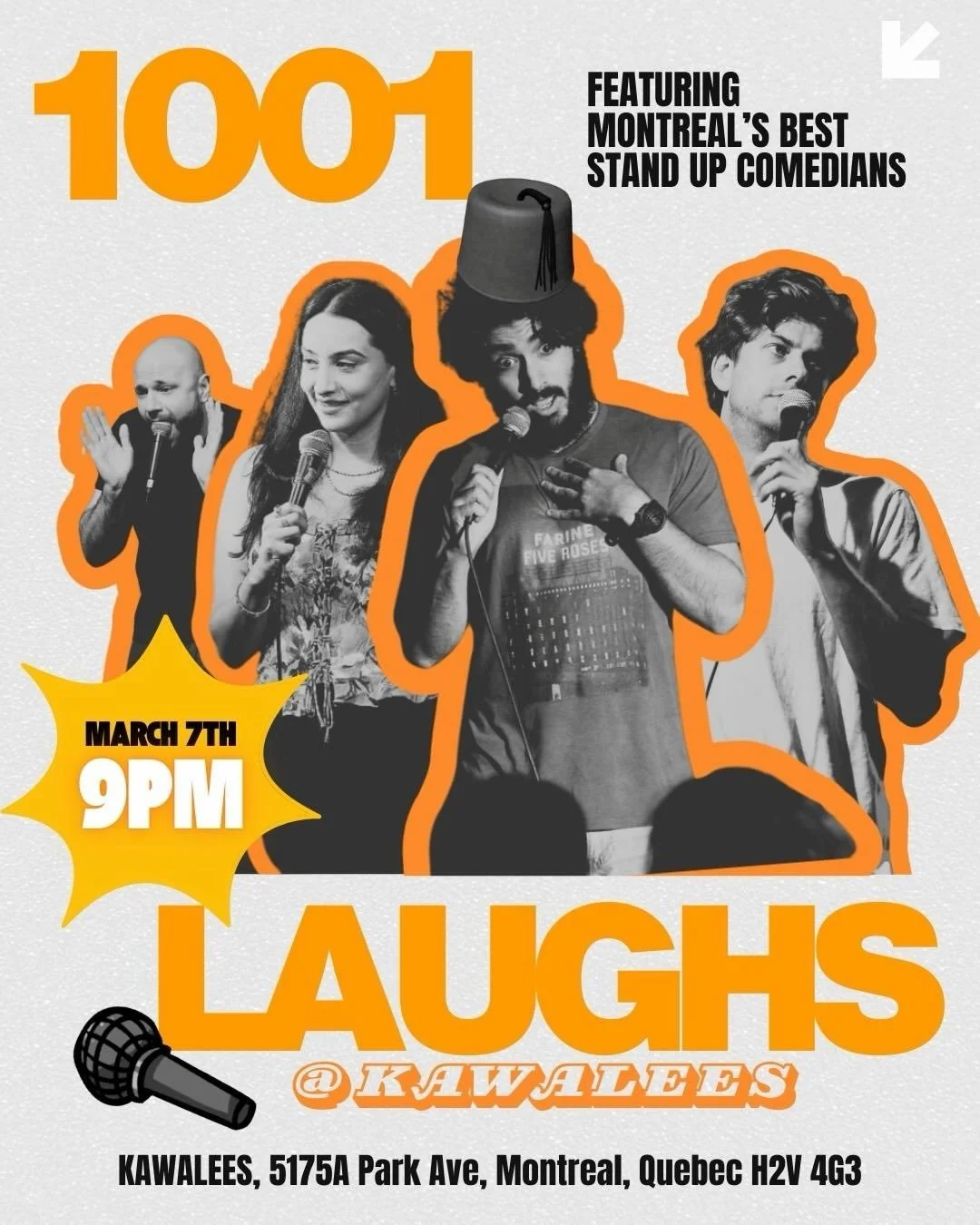 Montreal habibis!!💃🏼Get your tickets fast 🥵🎟️
Catch this incredible lineup @kawalees.mtl 📸
Last one sold out so don&rsquo;t wait 🔥
MARCH 7TH 9PM!!!
.
.
.
#montreal #comedy #events #datenight #montrealnightlife