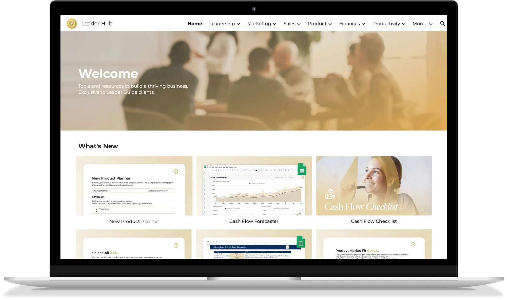 Leader Hub Portal for clients