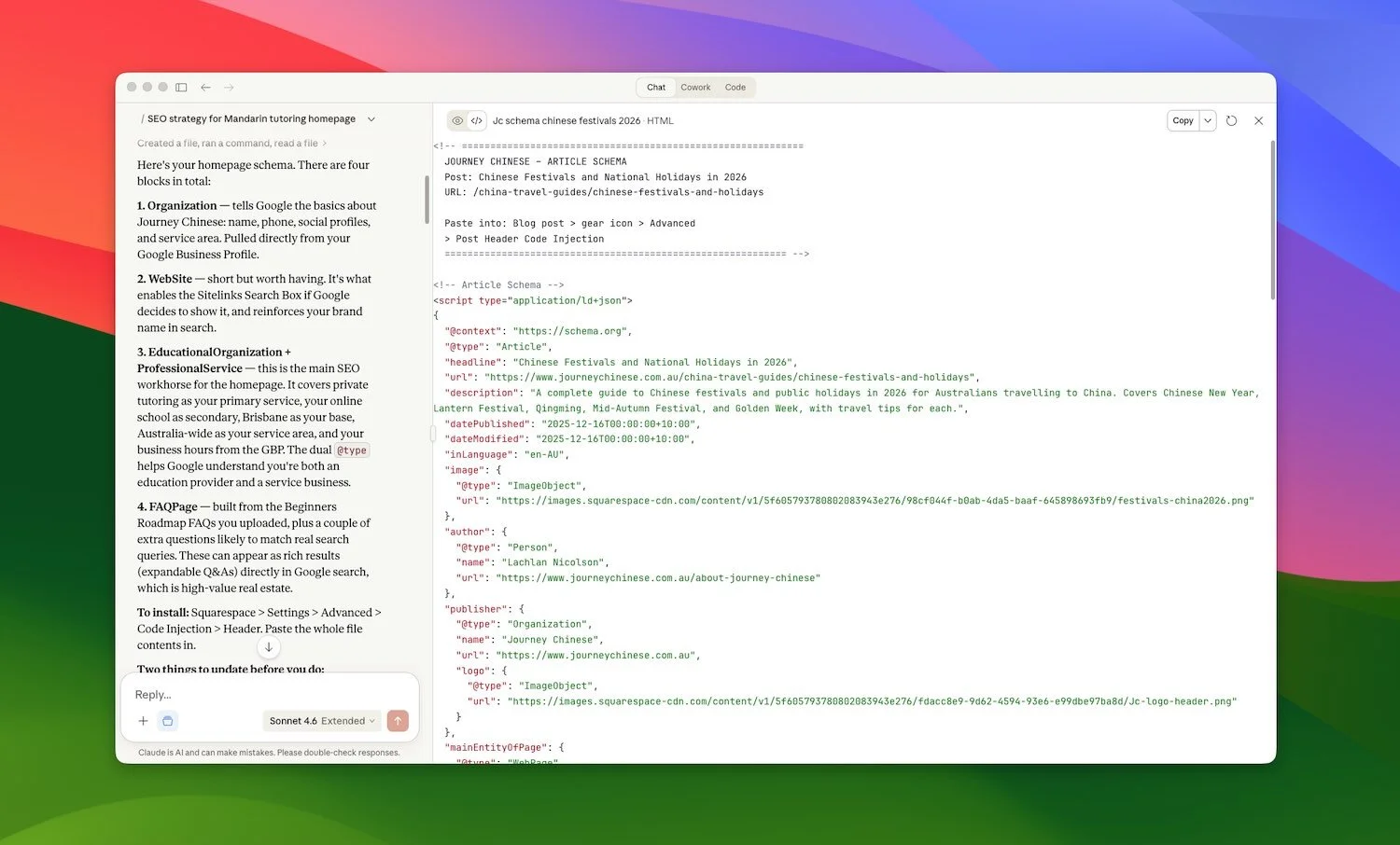 Claude for SEO quick wins