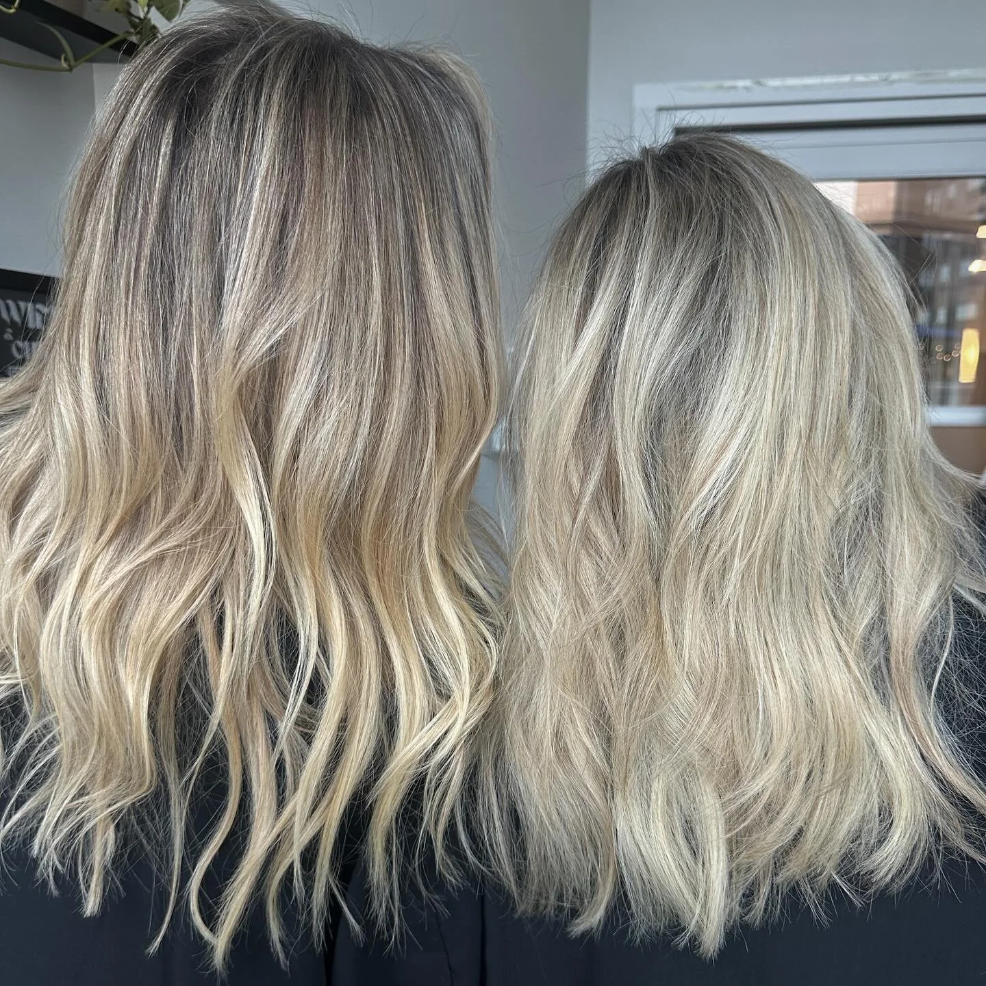 Sisters who blonde together stay together ππ«ΆπΌ
One sister likes her blonde cool and prefers a root shadow and the other likes hers to be bright and leaning towards warm with no root shadow.
Proof that there isn’t a one shade fits all for b