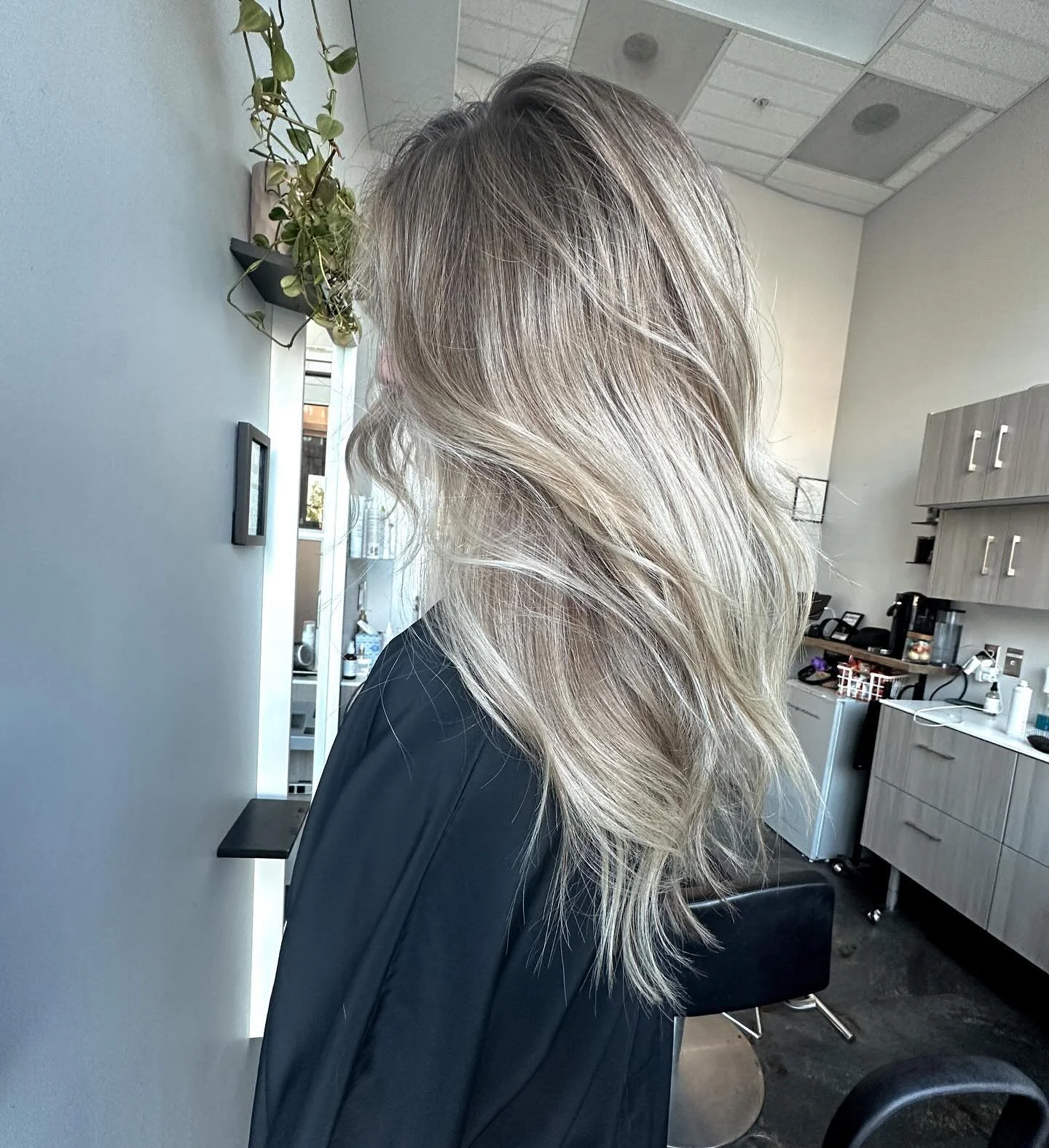 Dimension will *always* be in. Did a reverse balayage to break up the blonde and brought up some highs too