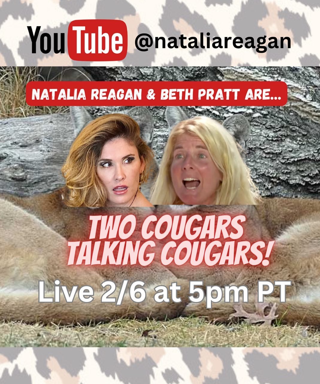 Behold! Today (2/6 at 5pm PT) I&rsquo;m live on YouTube with wildlife advocate, author, California director of the National Wildlife Federation, AND dear friend @yosemitebethy. Beth is HILARIOUS &amp; one of the main reasons the world fell in love wi