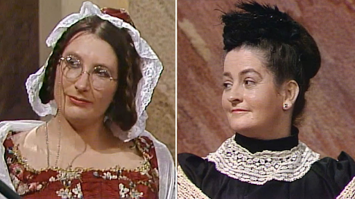 Miss Tyrrell &amp; Miss Reiner of St Bride’s on  The Late Late , 1988.