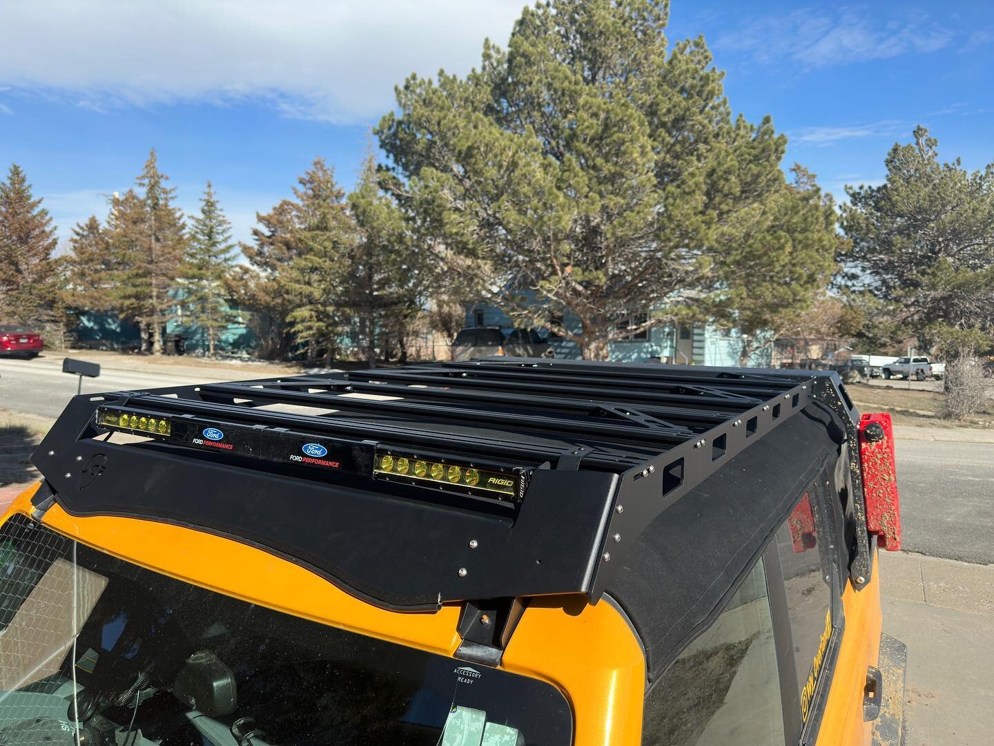 Just installed the @jcroffroad soft top rack on Bruno!

#wyoverland #wyoming #overland #fordbronco2021 #getoutside #followｍe #explore #outdoors #wyominglife