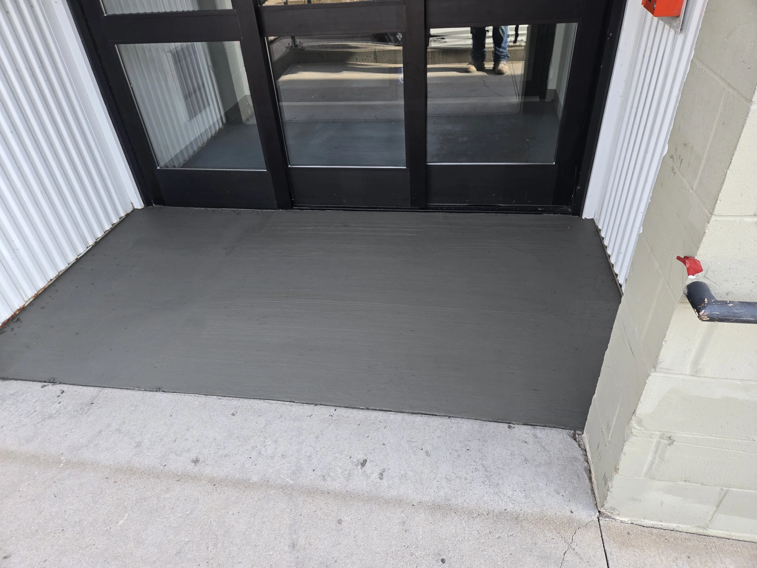 concrete entryway