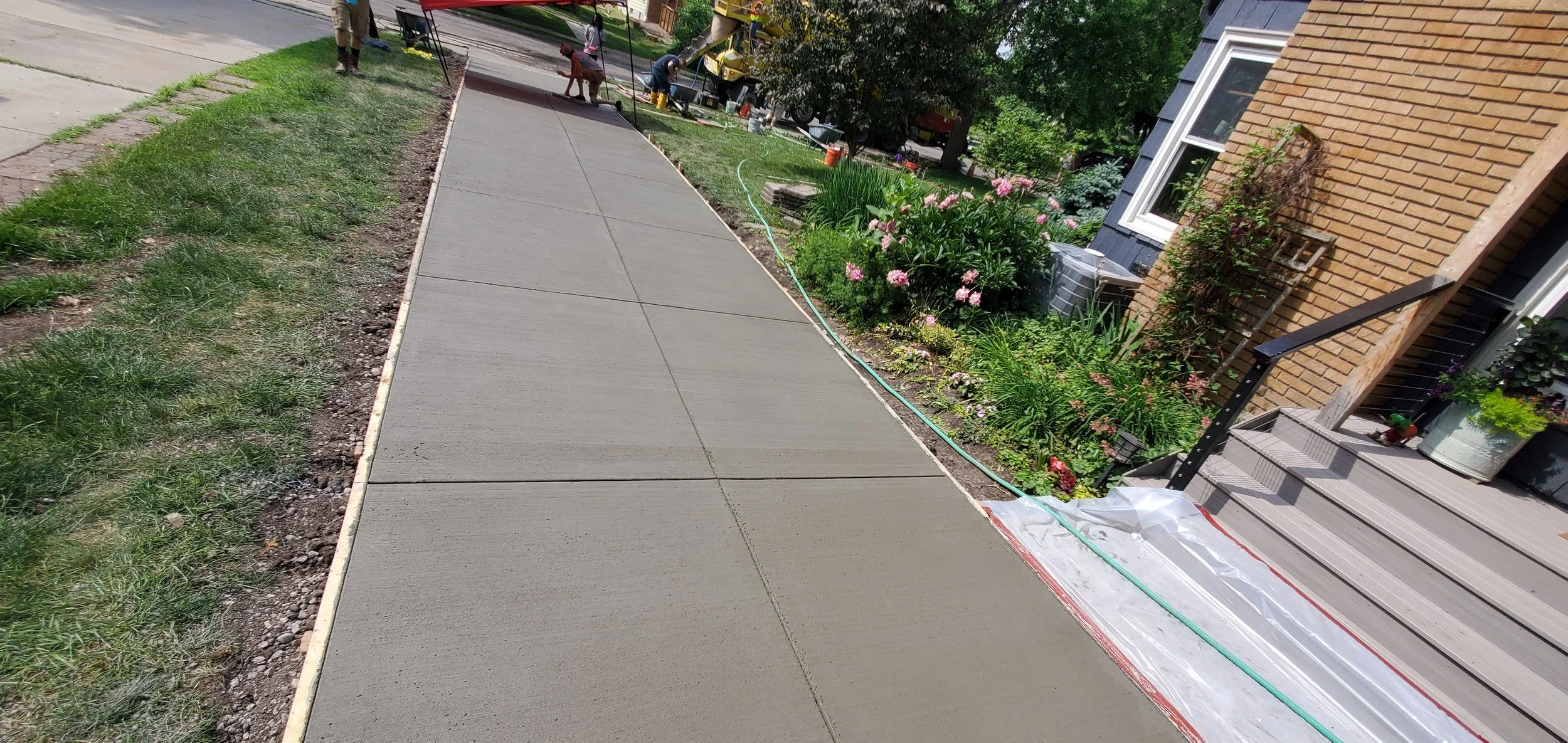 concrete driveway