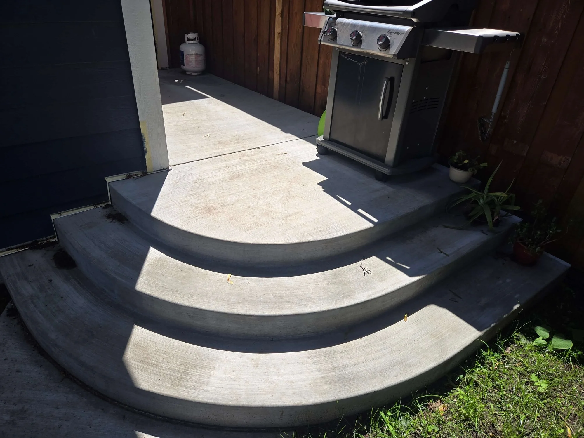 new concrete stoop