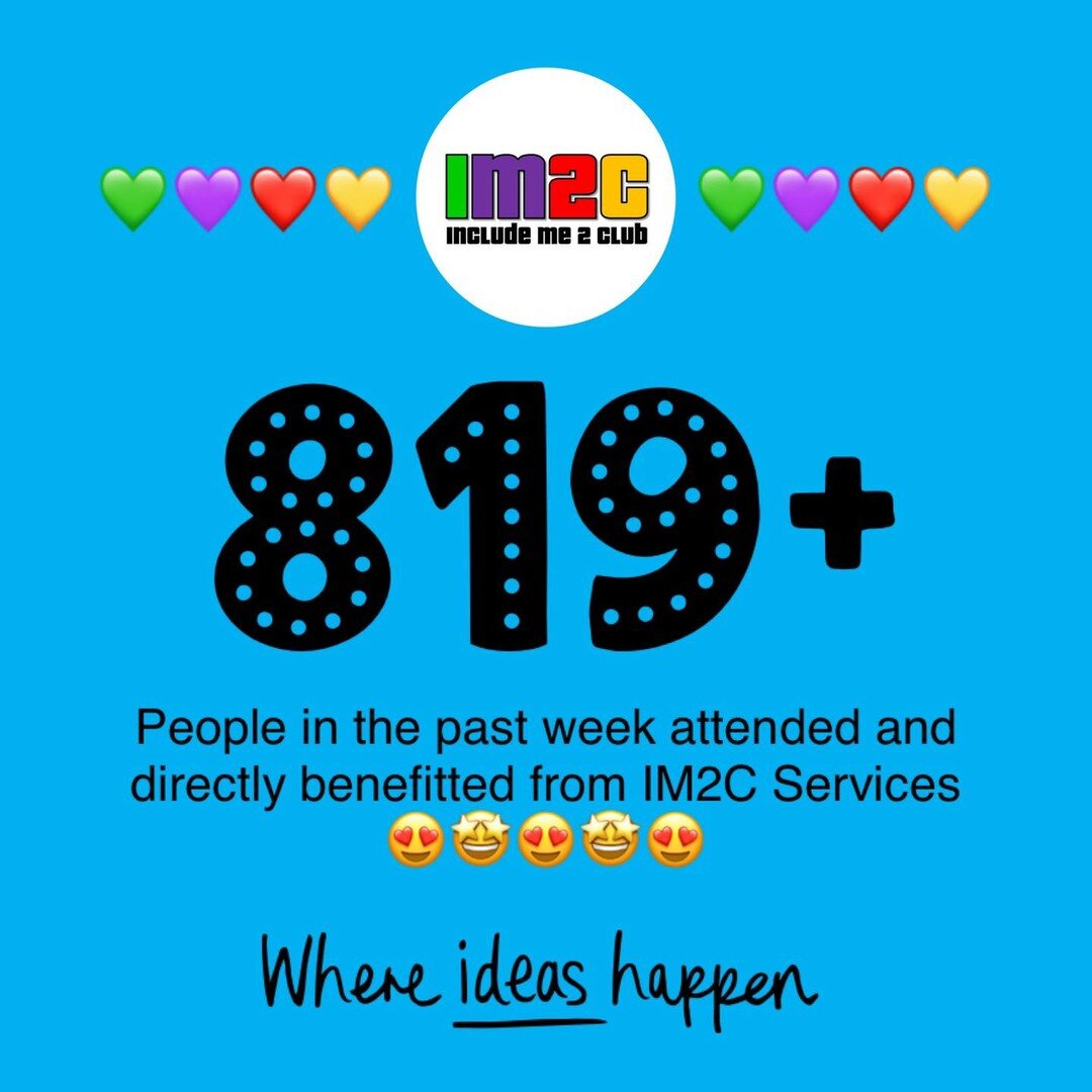 Last week alone, we tracked a phenomenal amount of people attending our clubs and groups across the week!  From our summer club, social groups, buddy club, hub club, youth groups, connect club and online activity sessions. 

The number doesn't includ