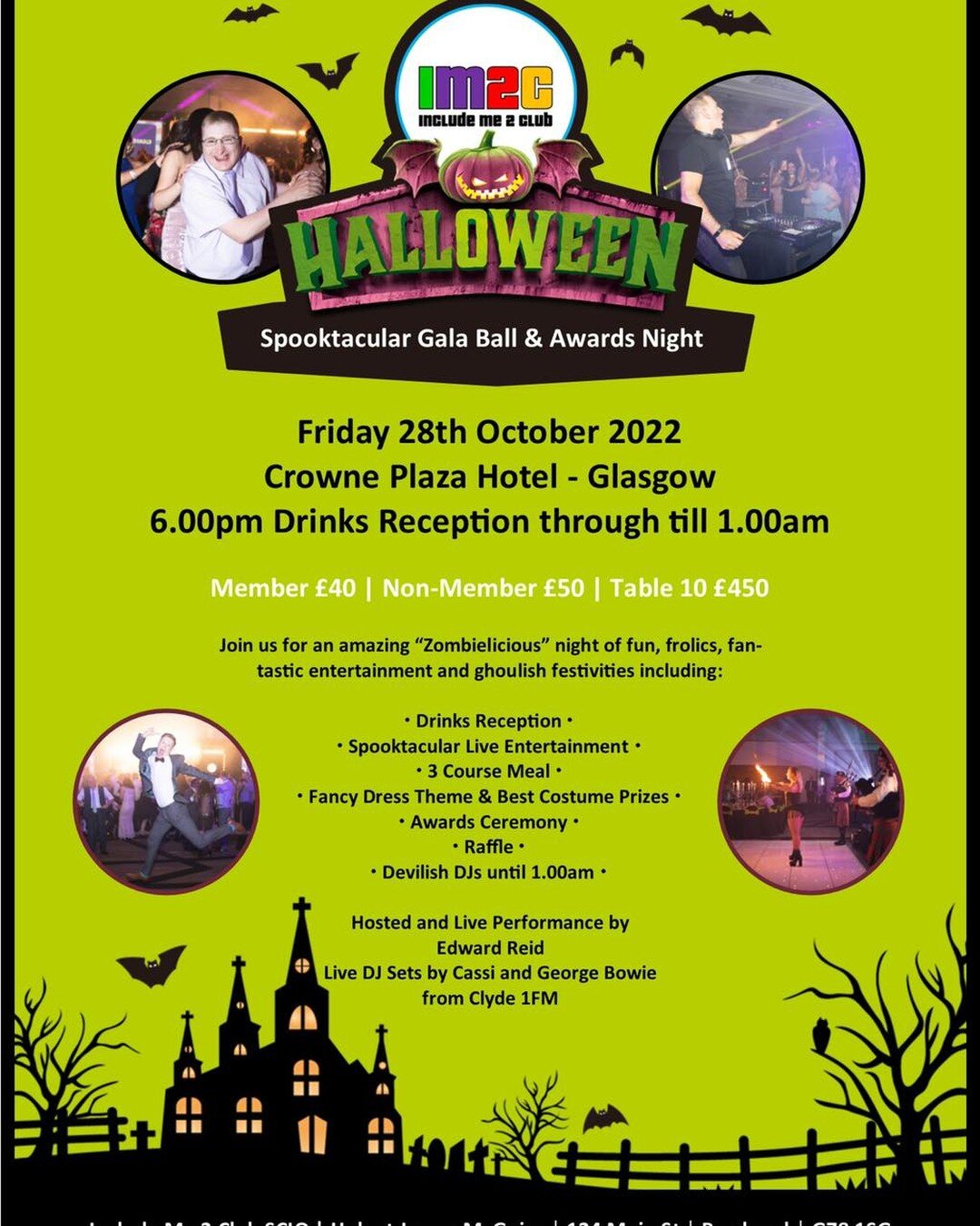 Don&rsquo;t miss our Halloween &ldquo;Spooktacular&rdquo; Gala Ball &amp; Awards Night 2022 👻🎃💀

We are hosting a fantastic celebration of all things Include Me 2, with a Halloween themed, fancy dress, gala ball spectacular.  With live entertainme