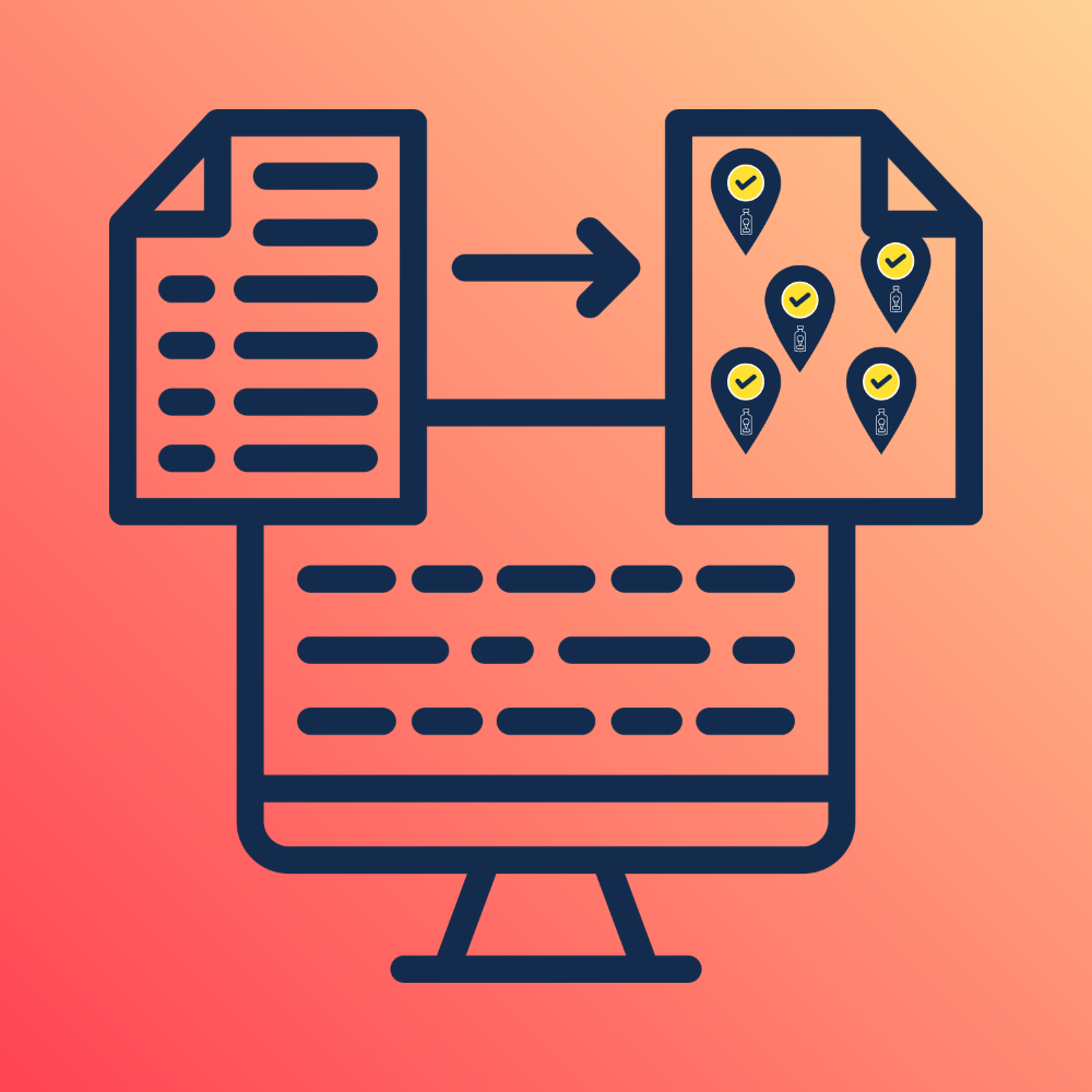 Geocoding service converting addresses into geographic locations