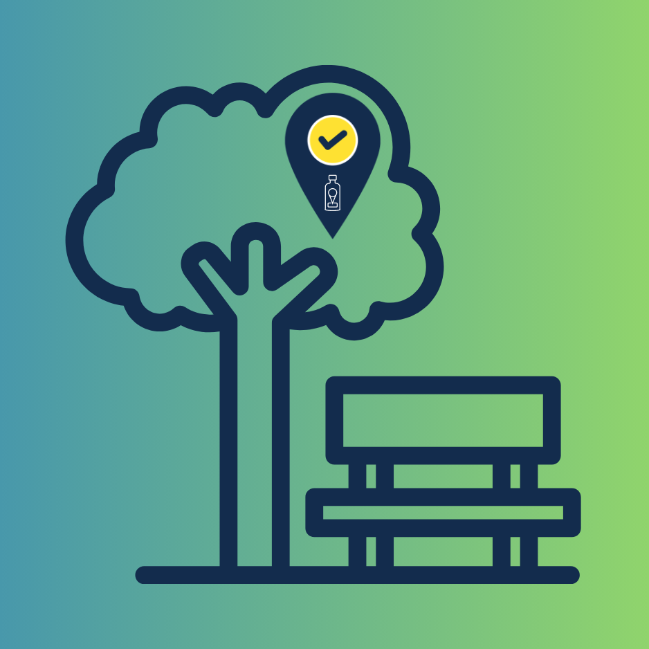 Urban tree canopy spatial data showing tree cover by location