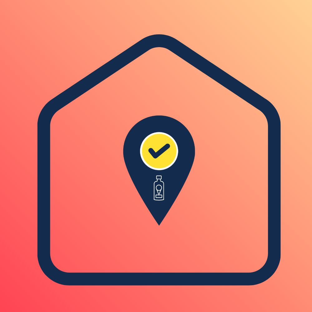 Address point spatial data showing the location of properties and addresses