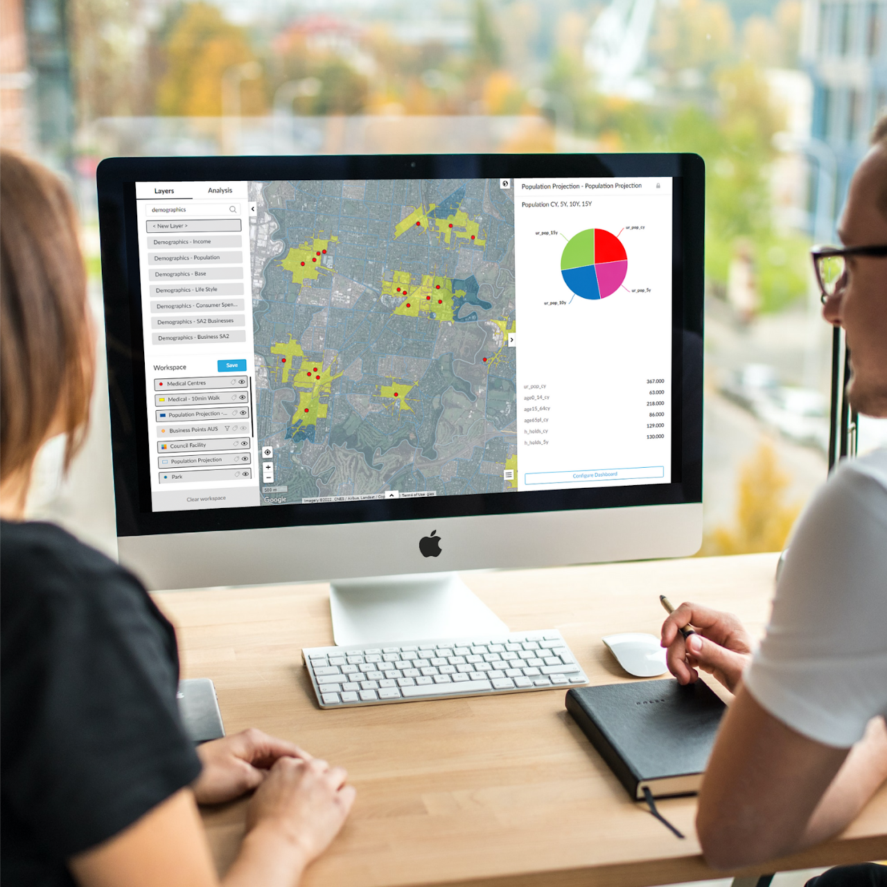 Demographic analysis for councils using spatial data to understand population characteristics, community needs, growth patterns and neighbourhood change, supporting evidence-based planning and service delivery.
