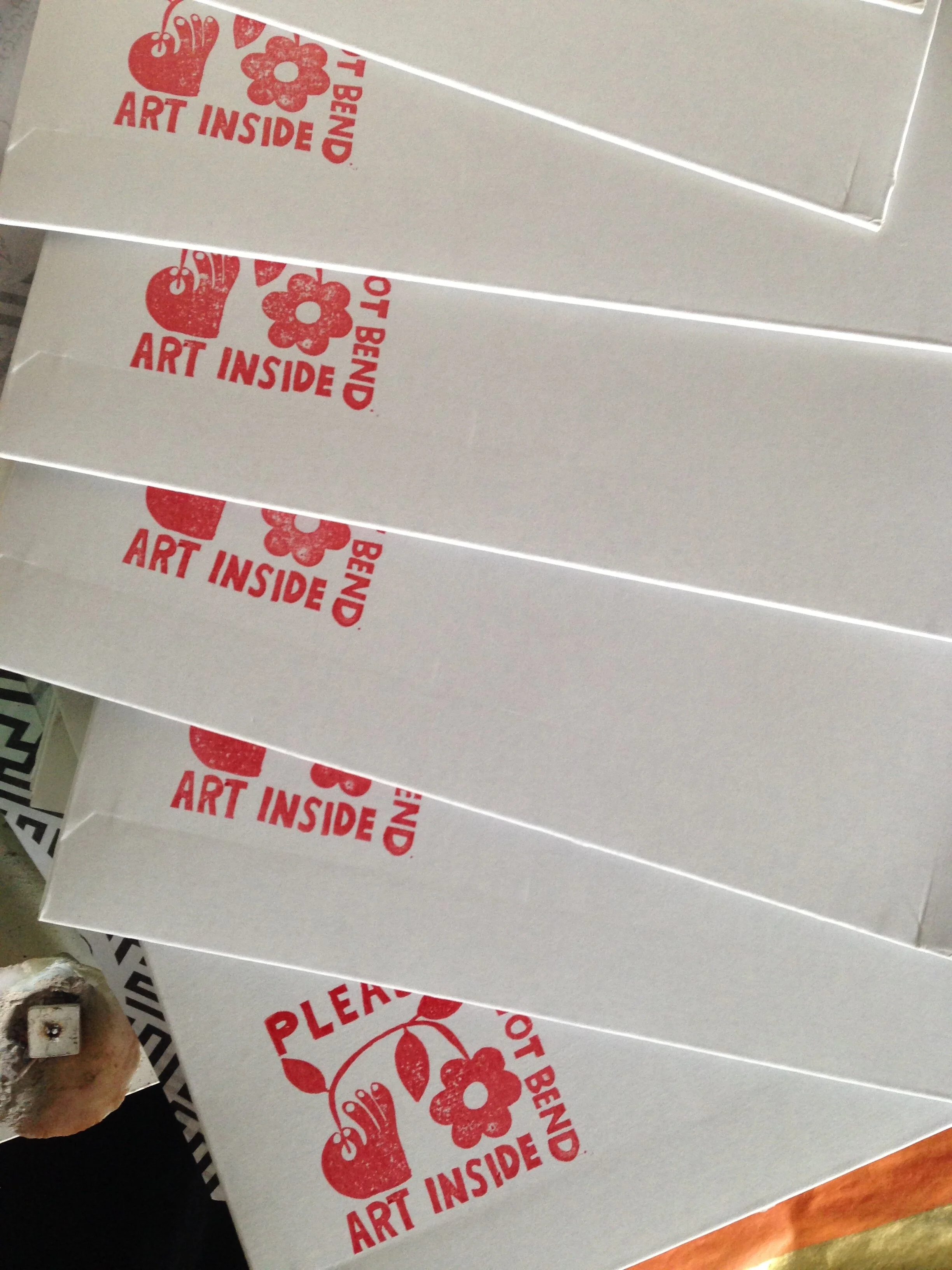 Custom DO not Bend Stamp