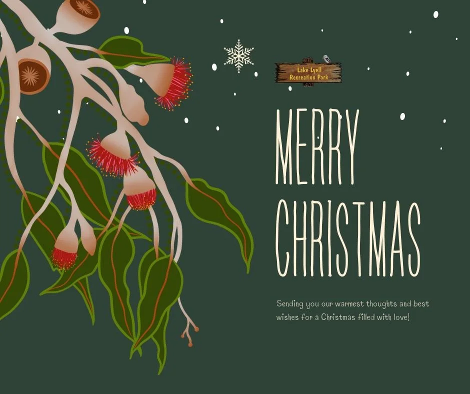 To our wonderful campers, day visitors, suppliers and the Lake Lyell community, we send you our warmest thoughts and best wishes for a joyful Christmas filled with love!

From the Lake Lyell Recreation Park Team - Pete, Stace, Wendy, Wayne, John, Kri