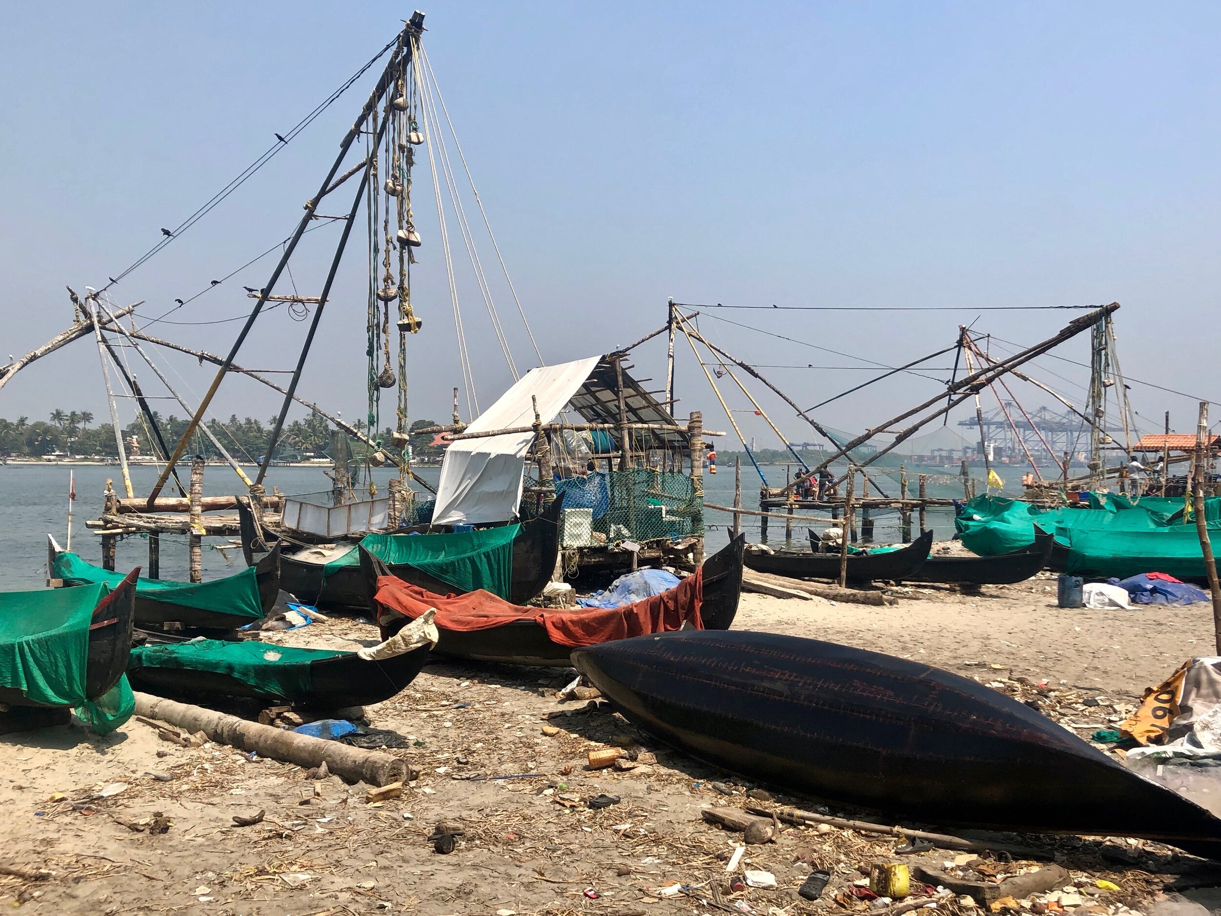 Fishing boats in Kochi