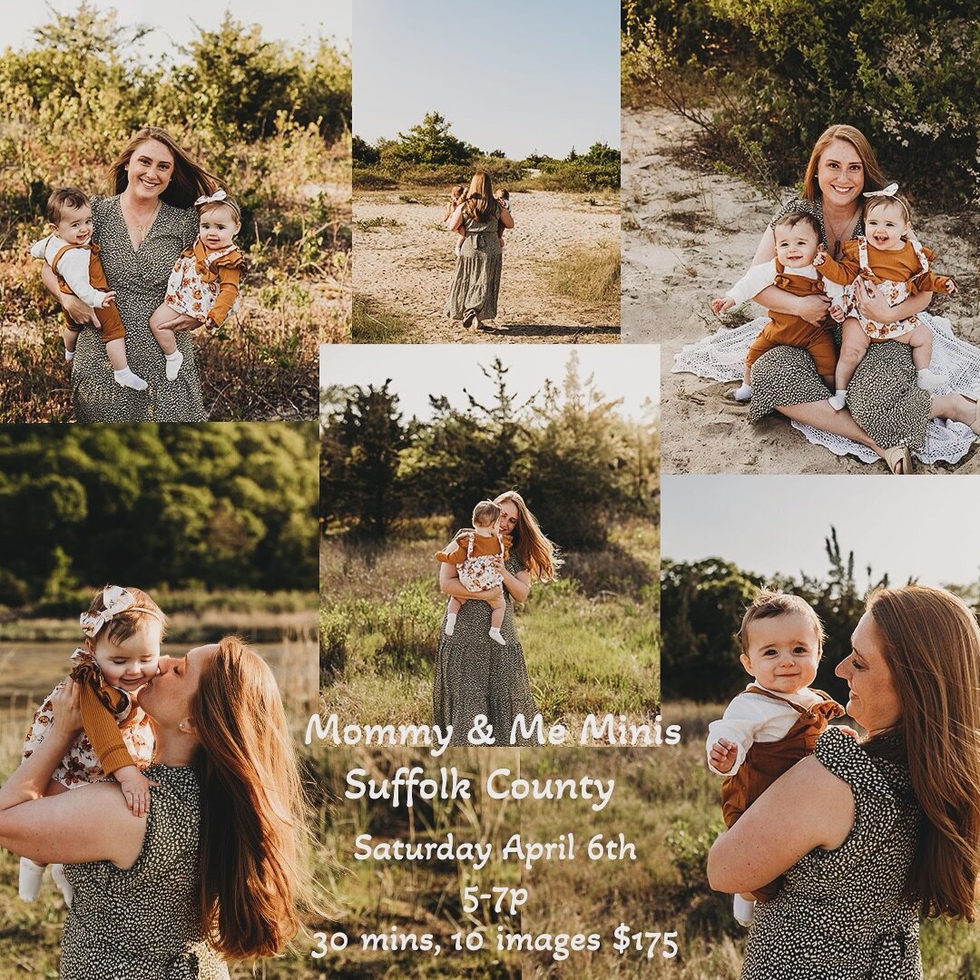 In an effort to get more mommas in photos with their babes, I will be holding 3 minis in April, this is the first one on Saturday, April 6th.  If your interested please dm me or reach out via the link in the bio. Thanks☀️