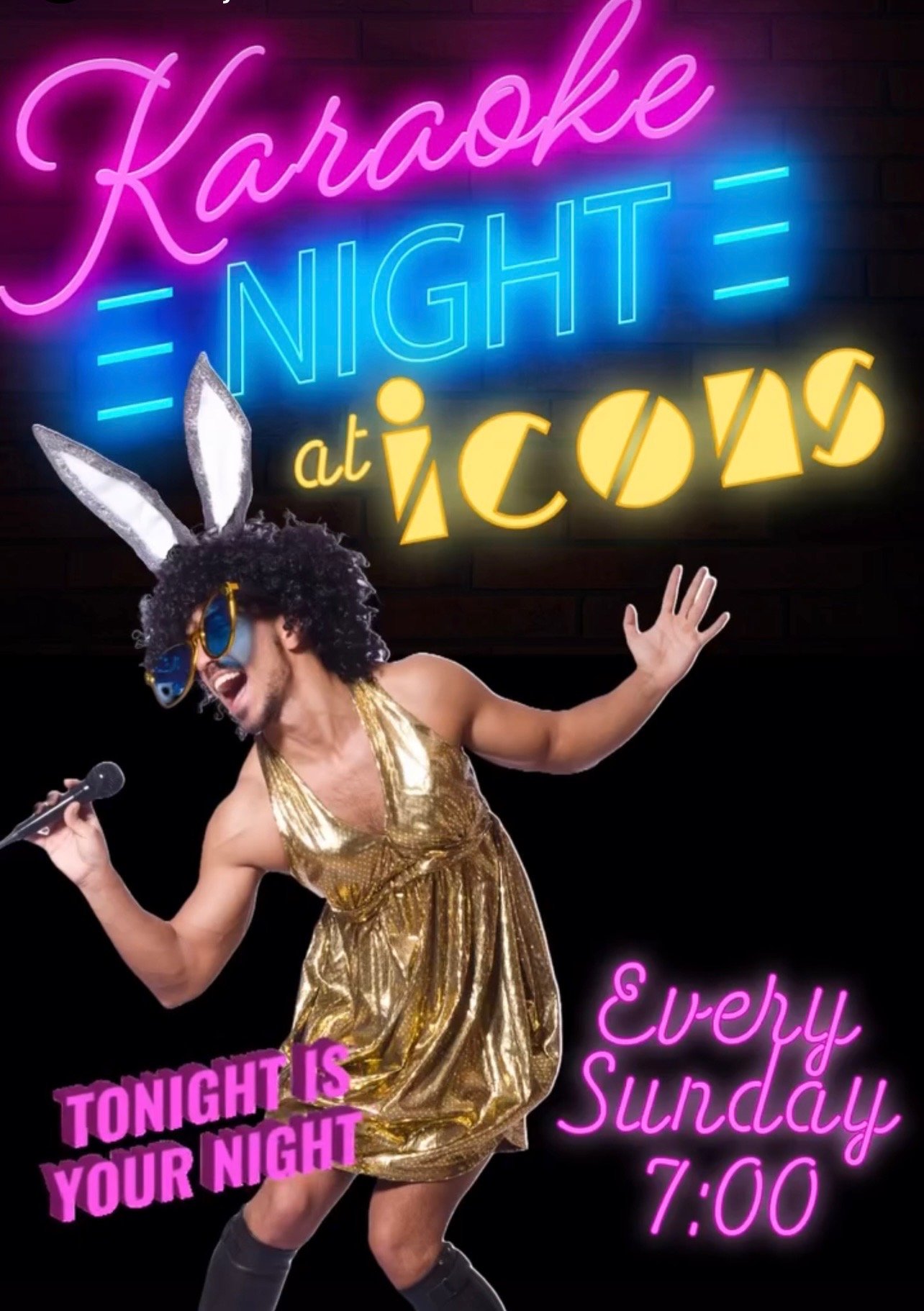 Karaoke Night at Icons - Hosted by Clark After Dark