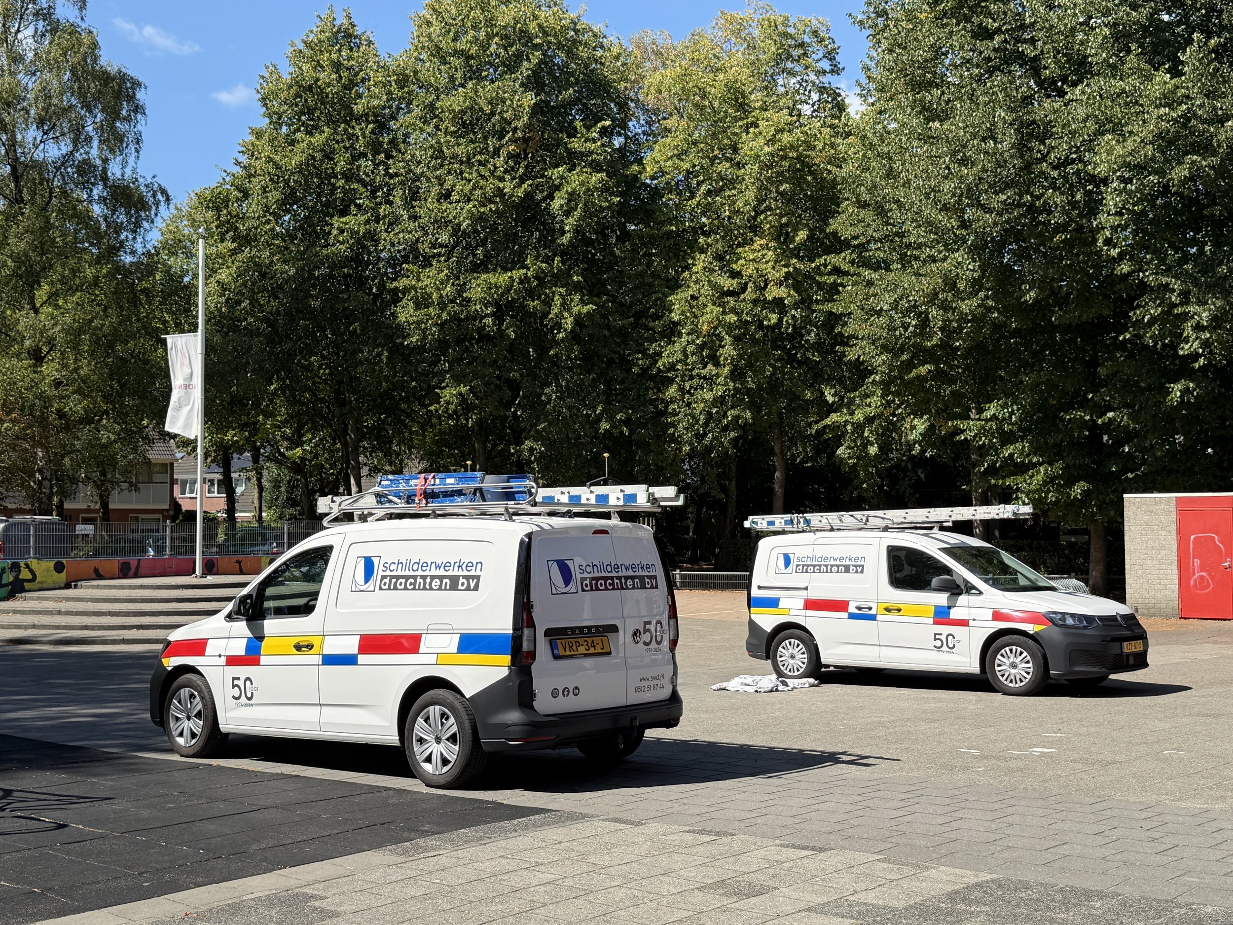 Buitenschilderwerk basisschool "De Linebeam" Drachten