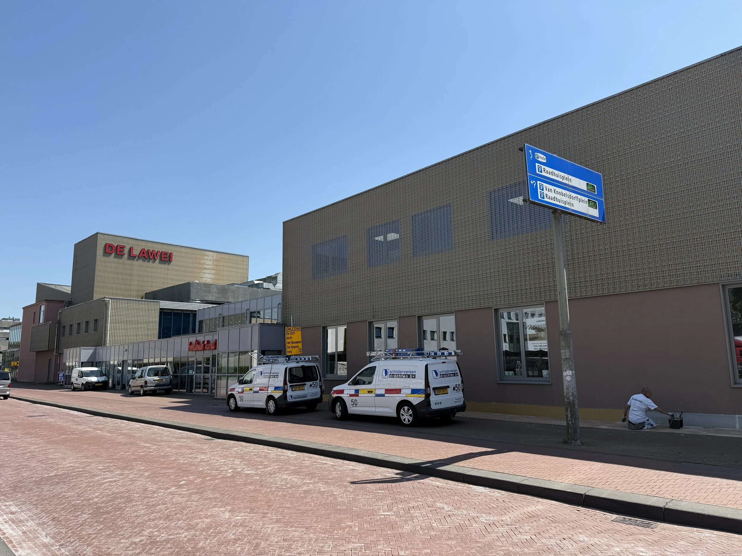 Buitenschilderwerk gevelmuren De Lawei Drachten