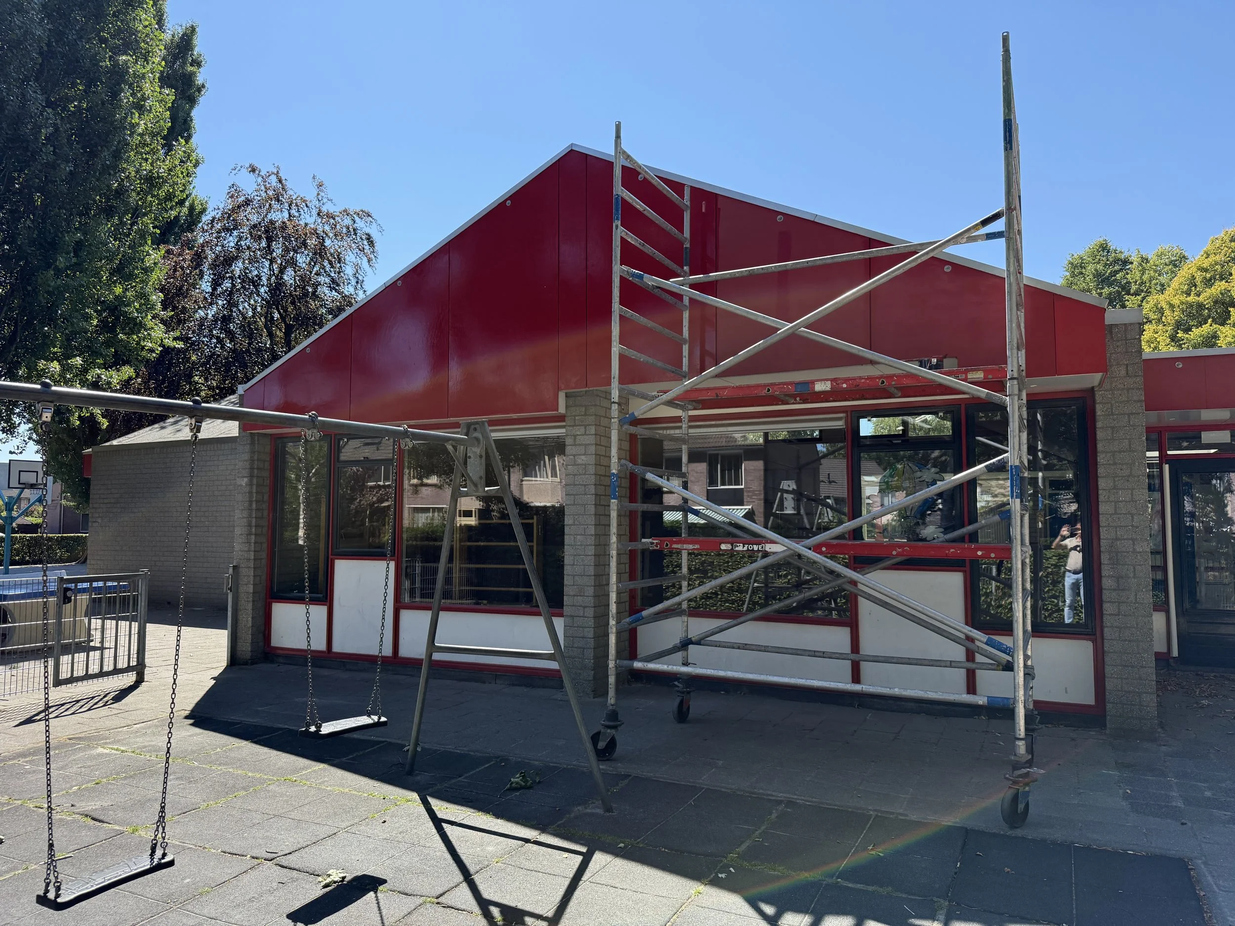 Buitenschilderwerk basisschool "De Linebeam" Drachten