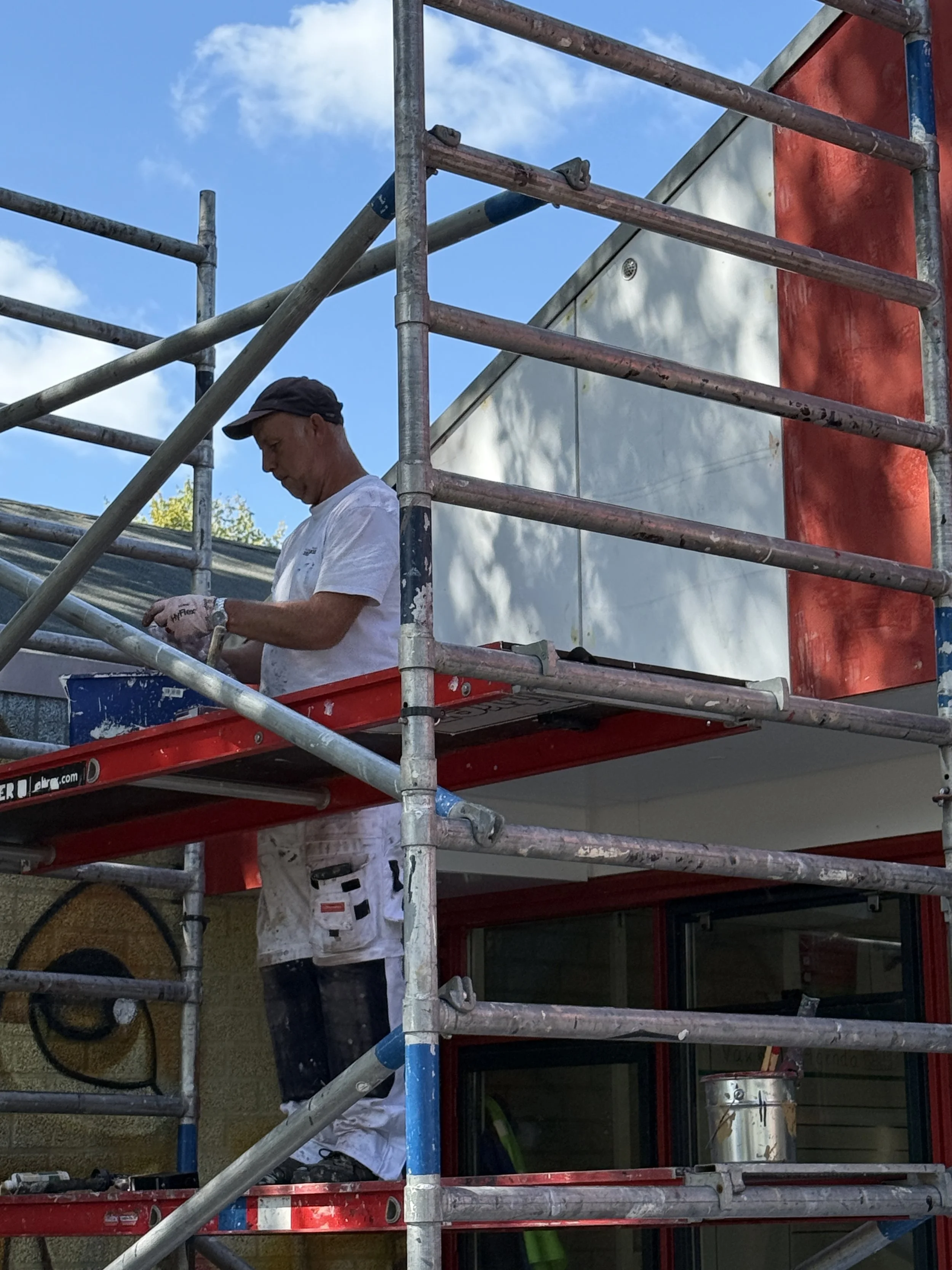 Buitenschilderwerk basisschool "De Linebeam" Drachten
