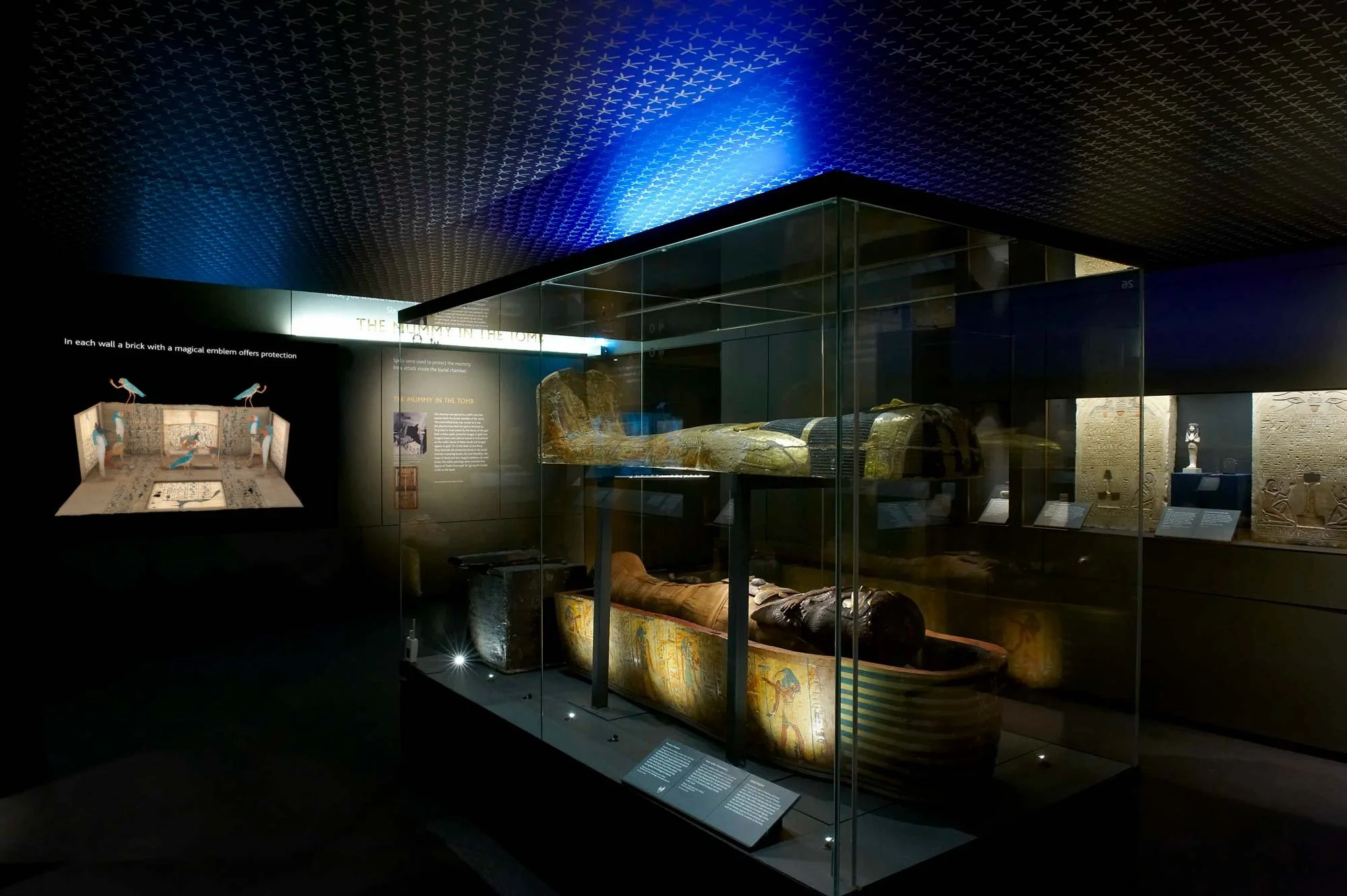 The Book of The Dead exhibition at The British Museum showcase display