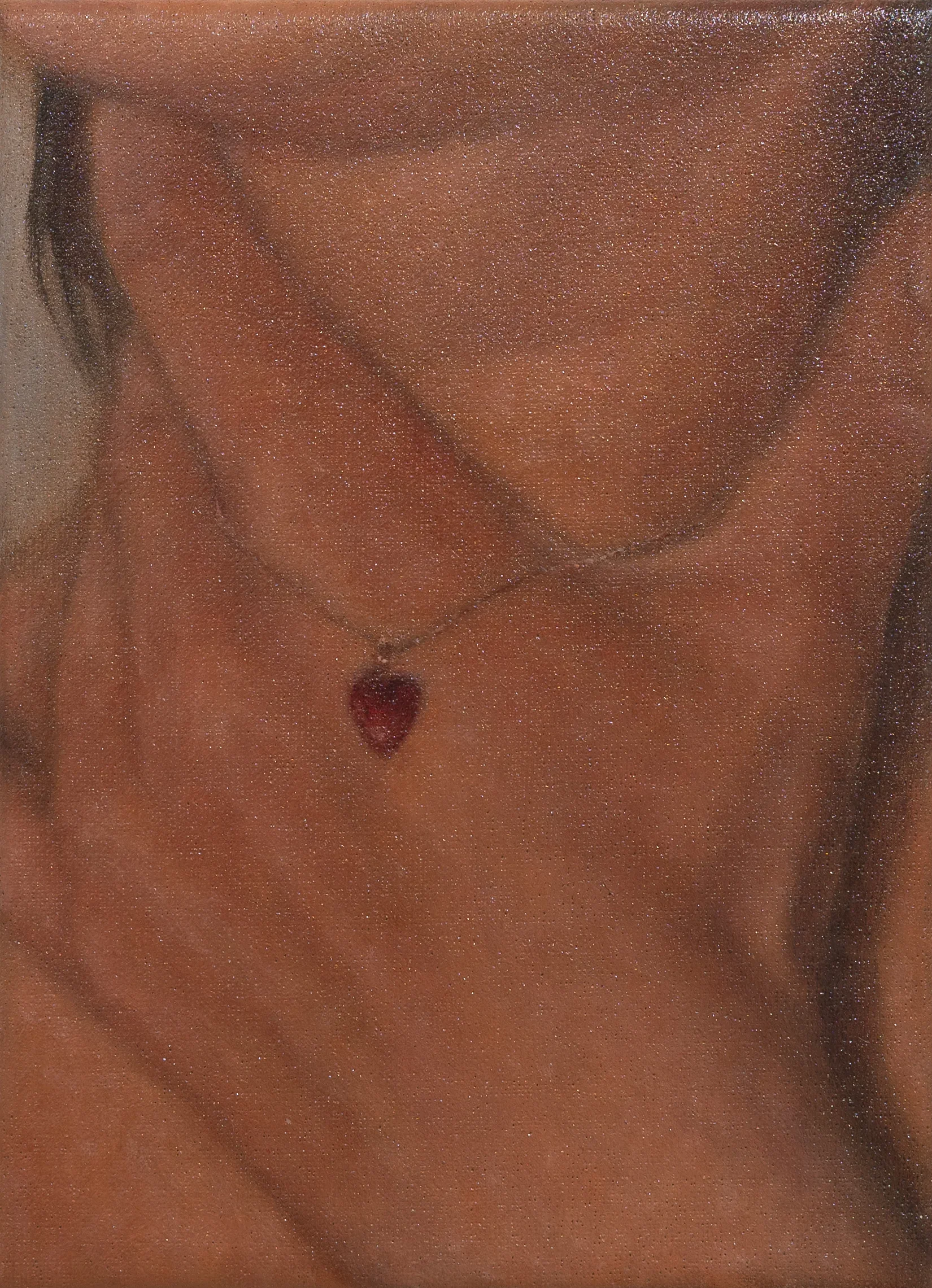 ‘Drowning in shallow waters’, 2026
Oil on linen
15 x 10 x 1.5 cm